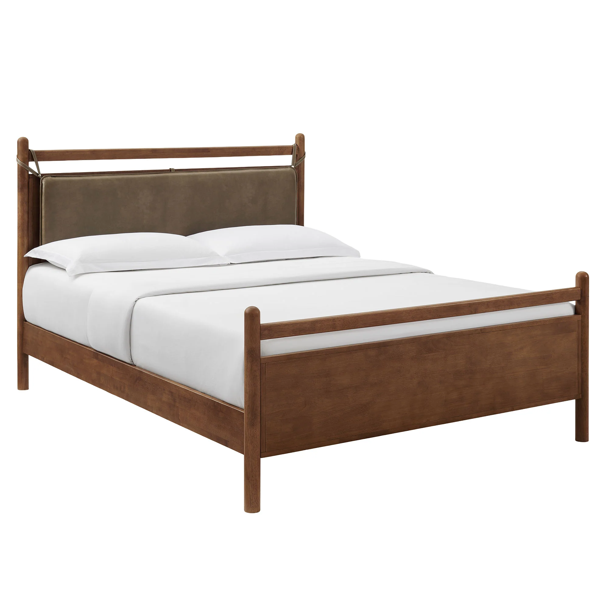 Leni Queen Size Vegan Leather and Wood Platform Bed Frame by Modway - Image 11