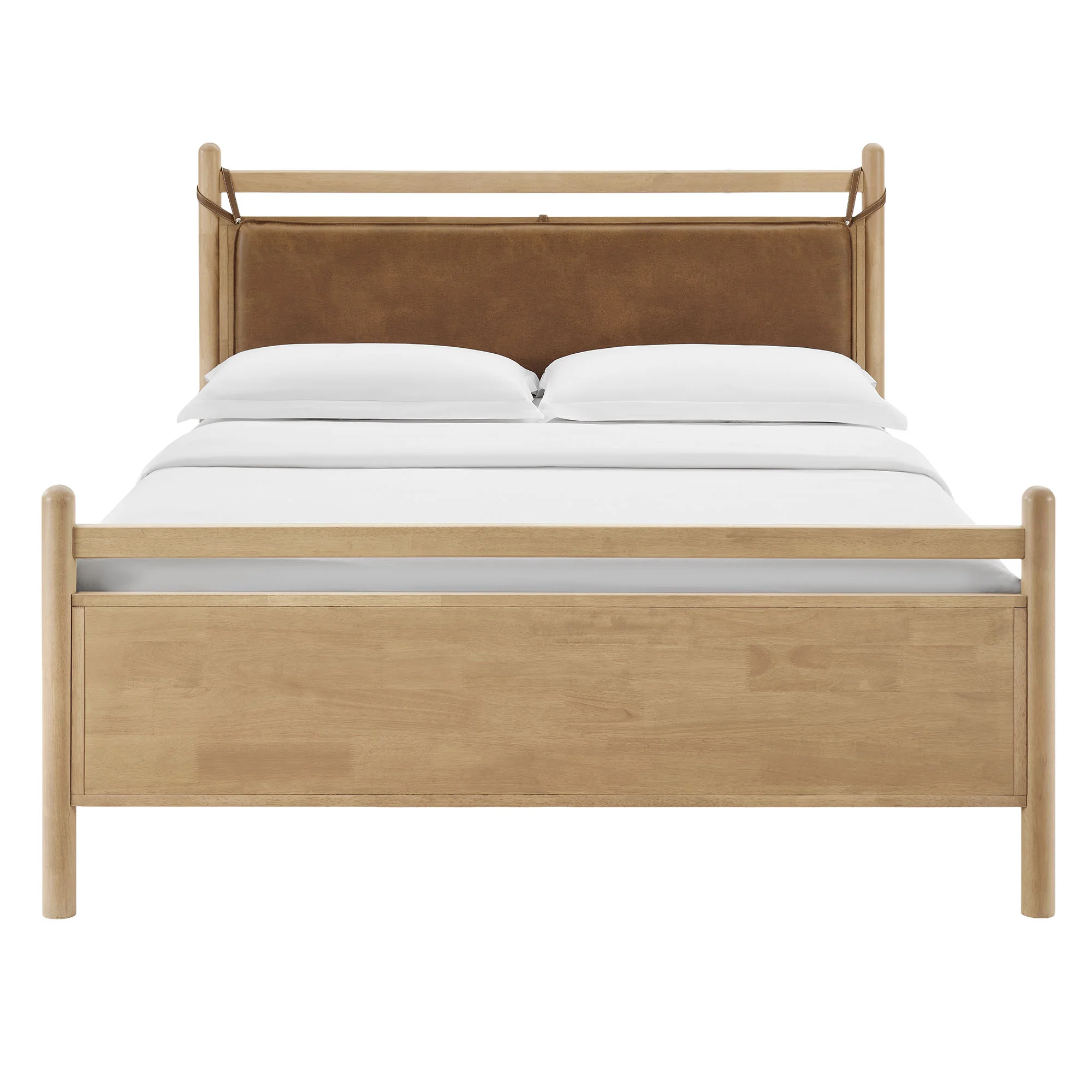 Leni Queen Size Vegan Leather and Wood Platform Bed Frame by Modway - Image 3