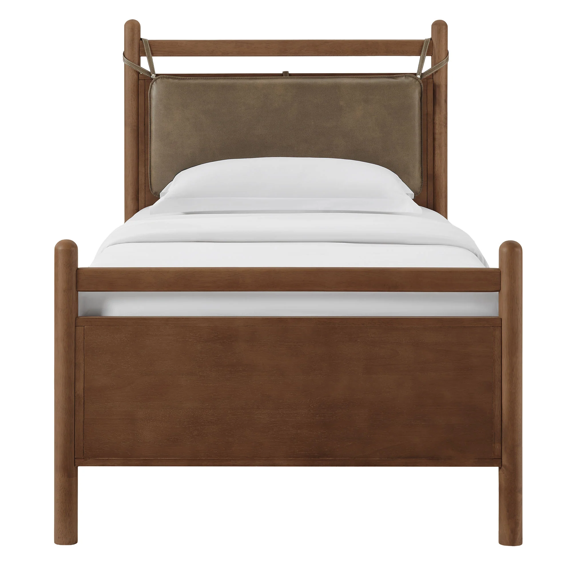 Leni Twin Size Vegan Leather and Wood Platform Bed Frame by Modway - Image 13