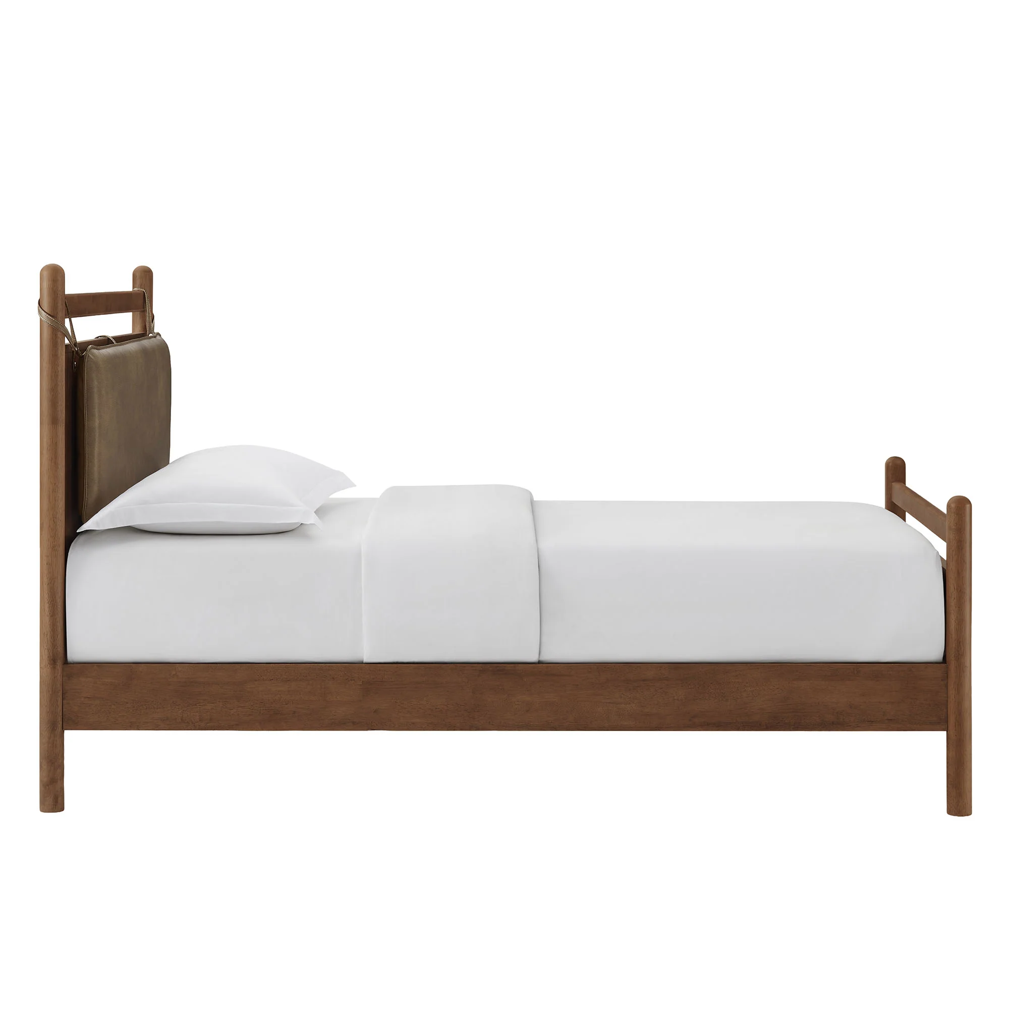 Leni Twin Size Vegan Leather and Wood Platform Bed Frame by Modway - Image 14