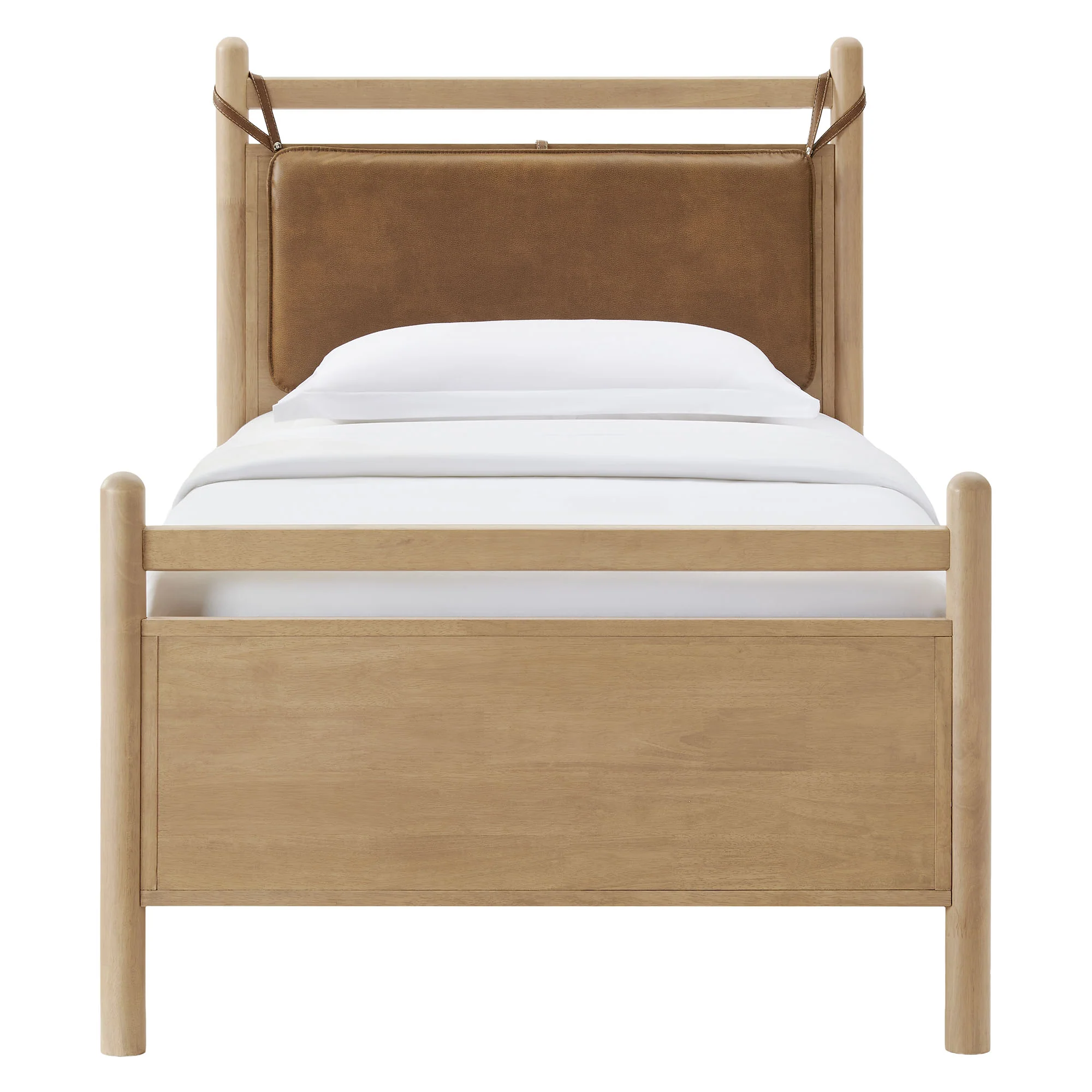 Leni Twin Size Vegan Leather and Wood Platform Bed Frame by Modway - Image 3