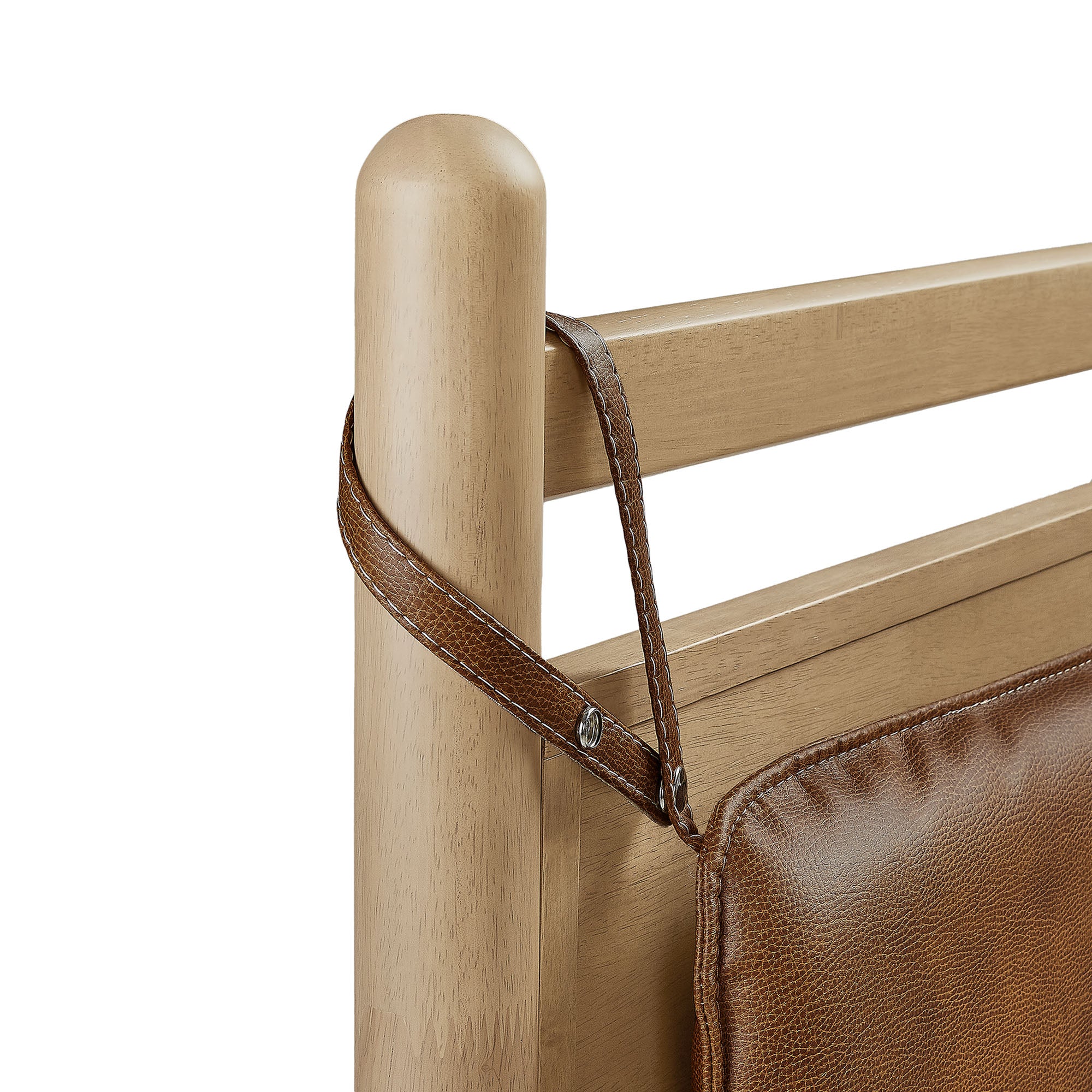Leni Twin Size Vegan Leather and Wood Platform Bed Frame by Modway - Image 5