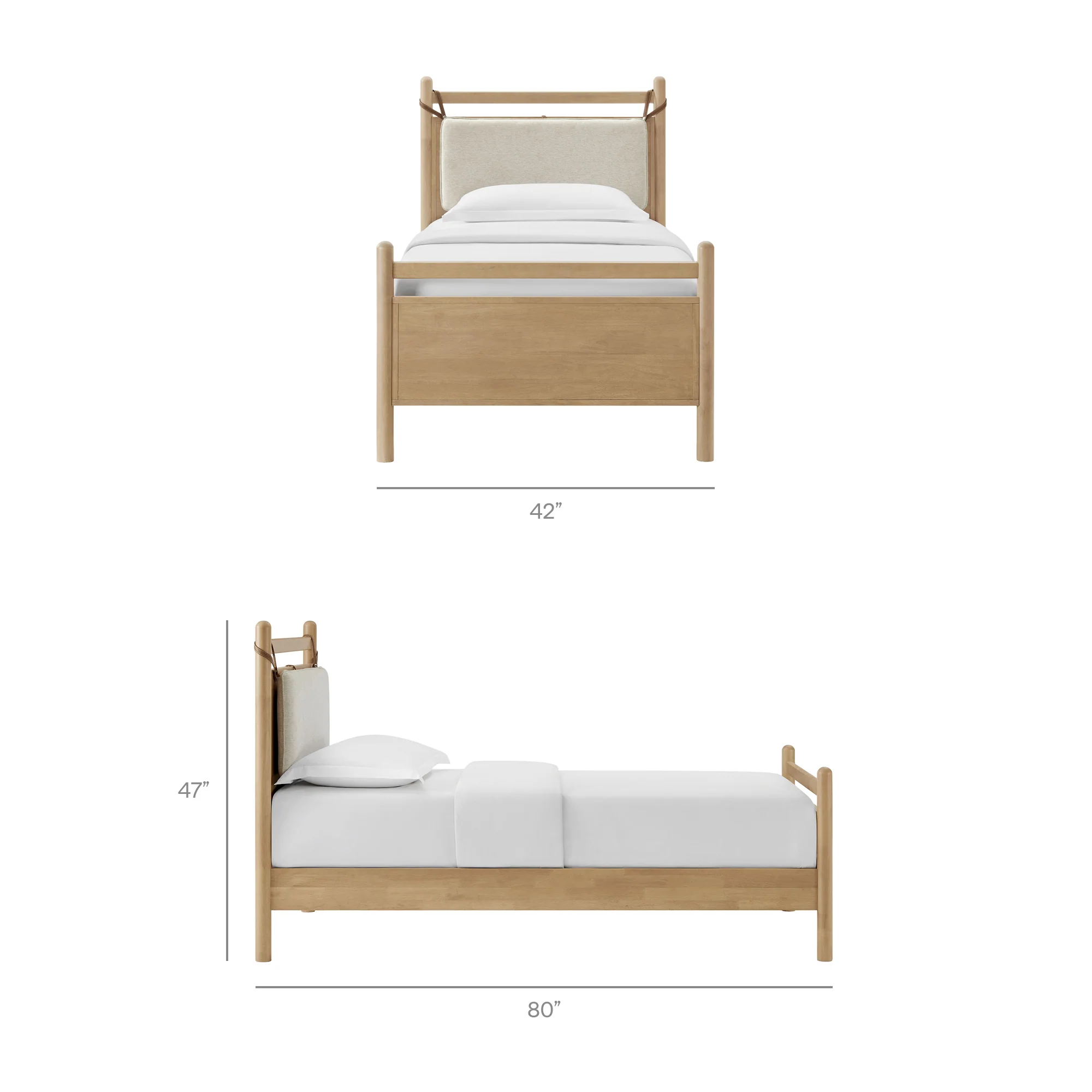 Leni Twin Size Wood Platform Bed Frame by Modway - Image 10