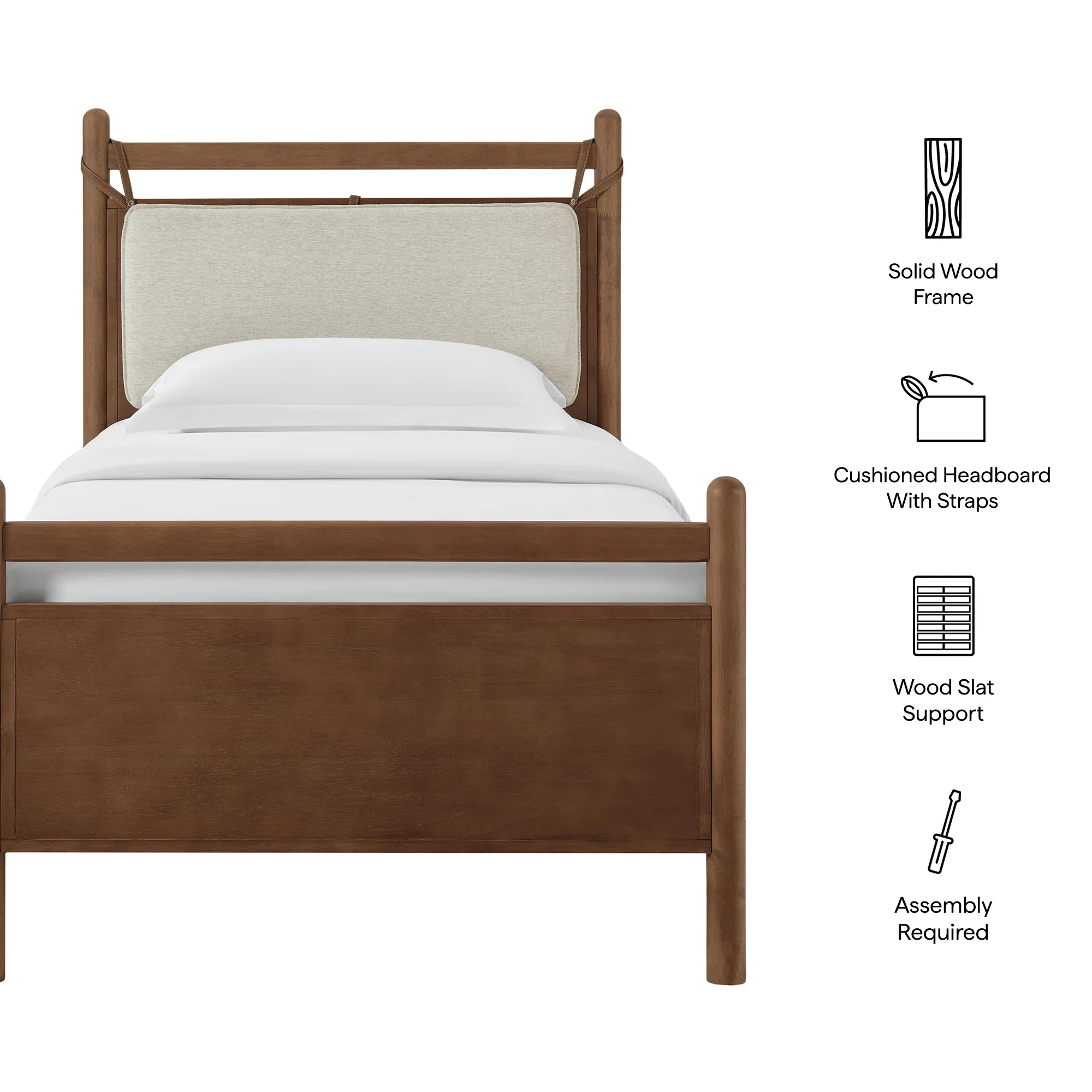Leni Twin Size Wood Platform Bed Frame by Modway - Image 19