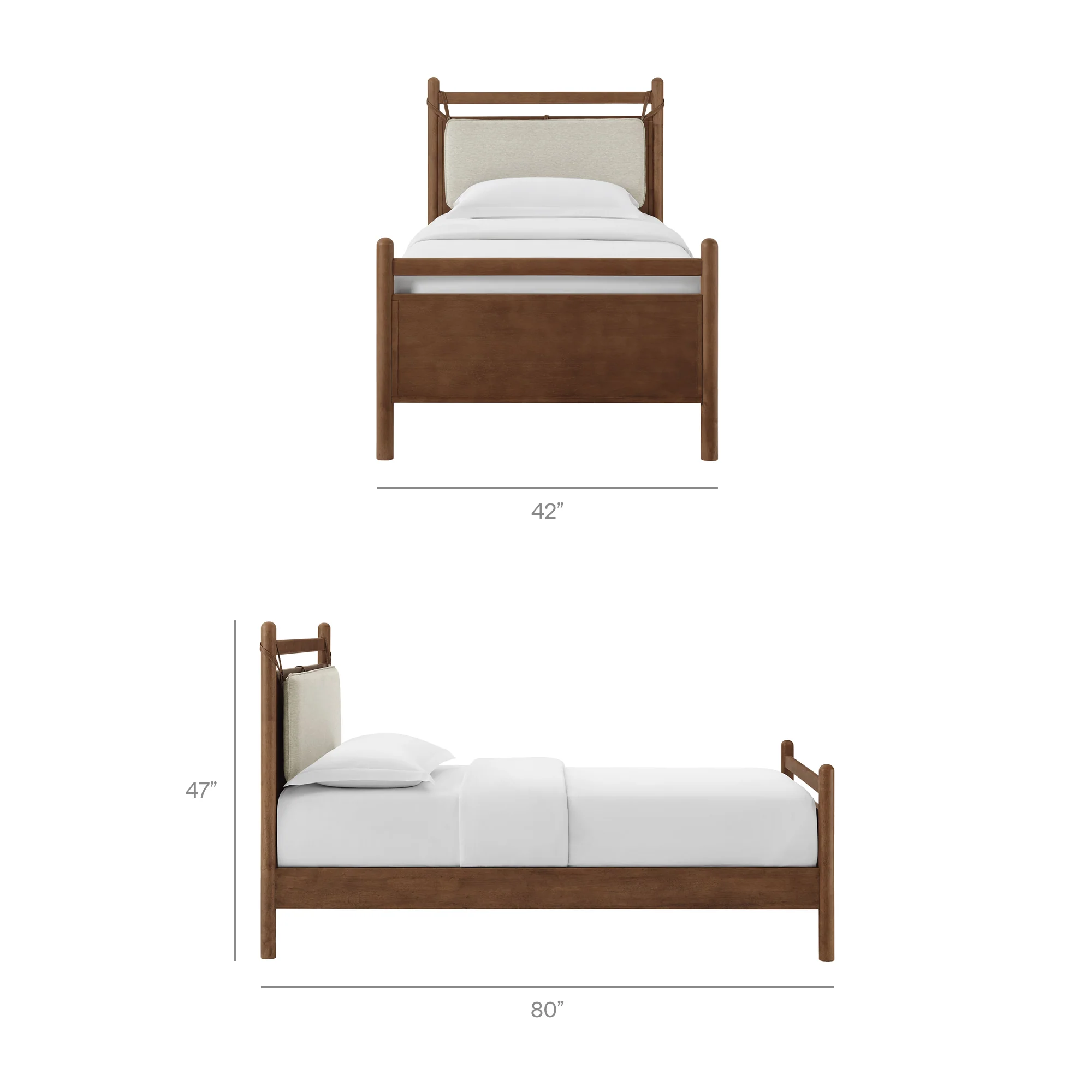 Leni Twin Size Wood Platform Bed Frame by Modway - Image 20