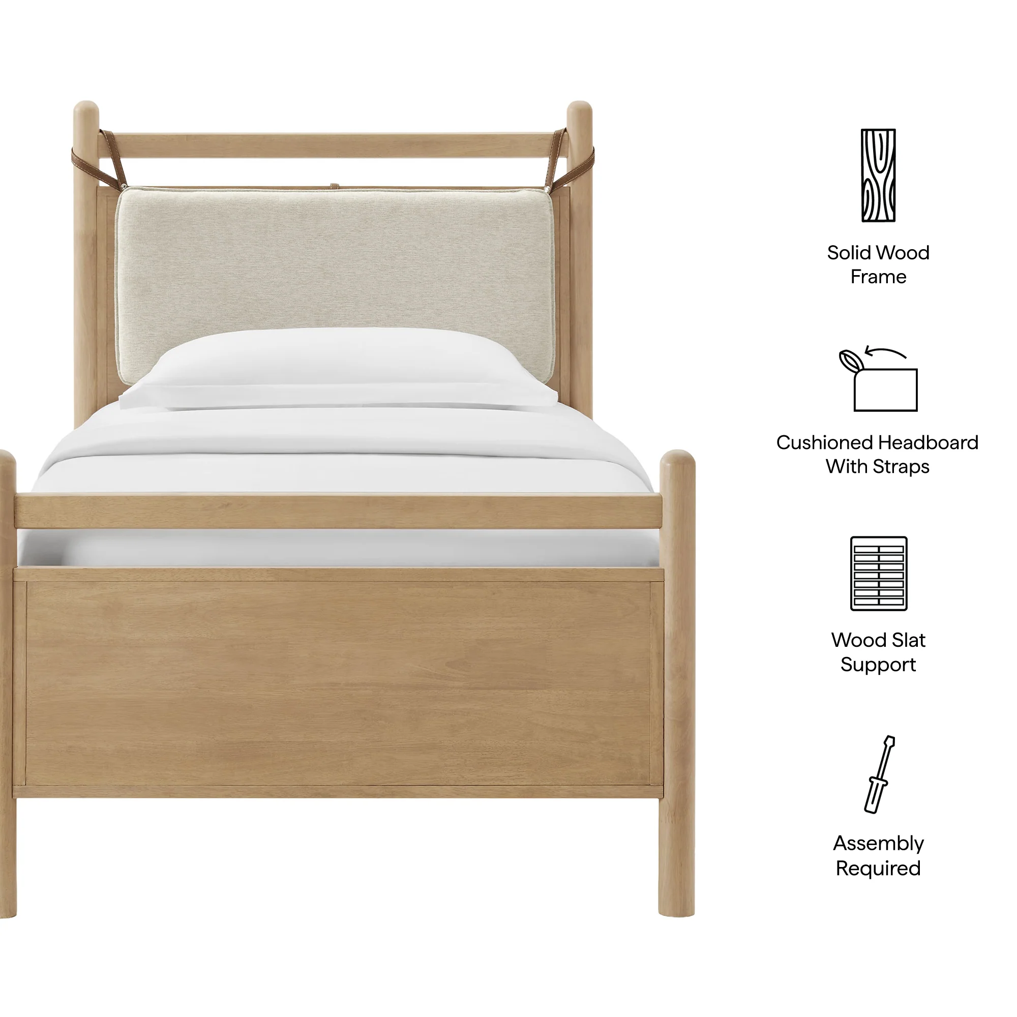 Leni Twin Size Wood Platform Bed Frame by Modway - Image 9
