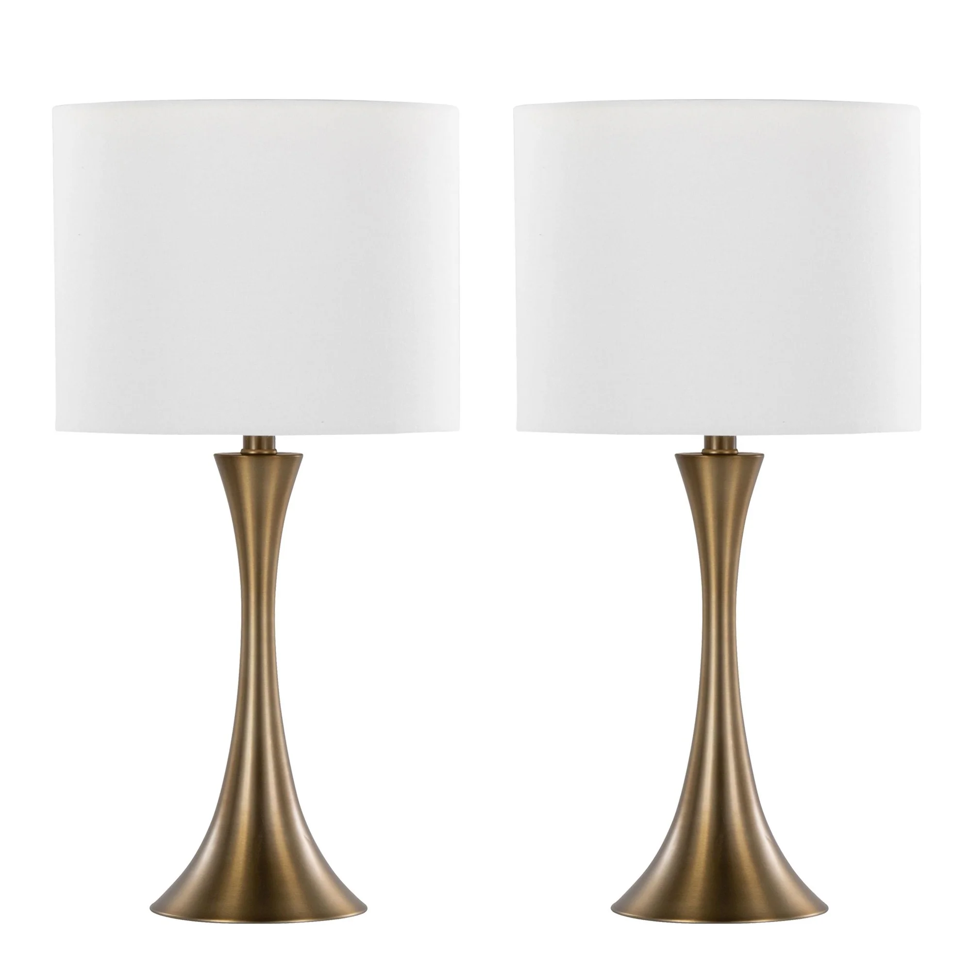 Lenuxe 24" Metal Table Lamp - Set of 2 By LumiSource - GTS24-LENUXE BZW2 - Image 2
