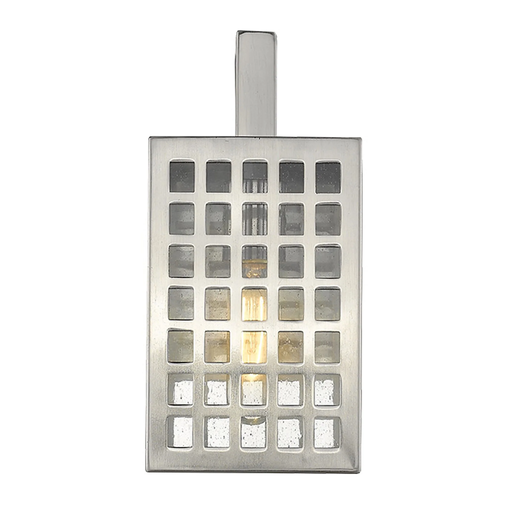 Letzel 1-Light Satin Nickel Wall Light By Homeroots - Image 4