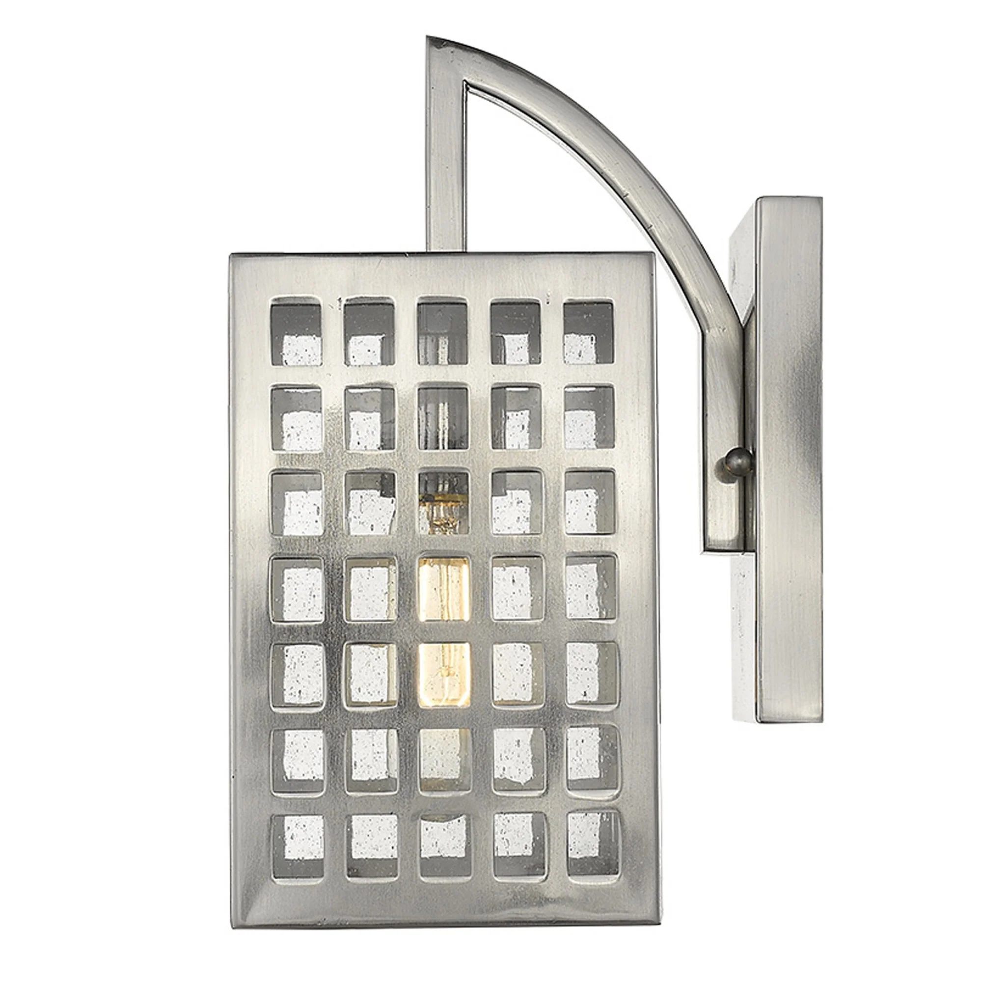 Letzel 1-Light Satin Nickel Wall Light By Homeroots - Image 6