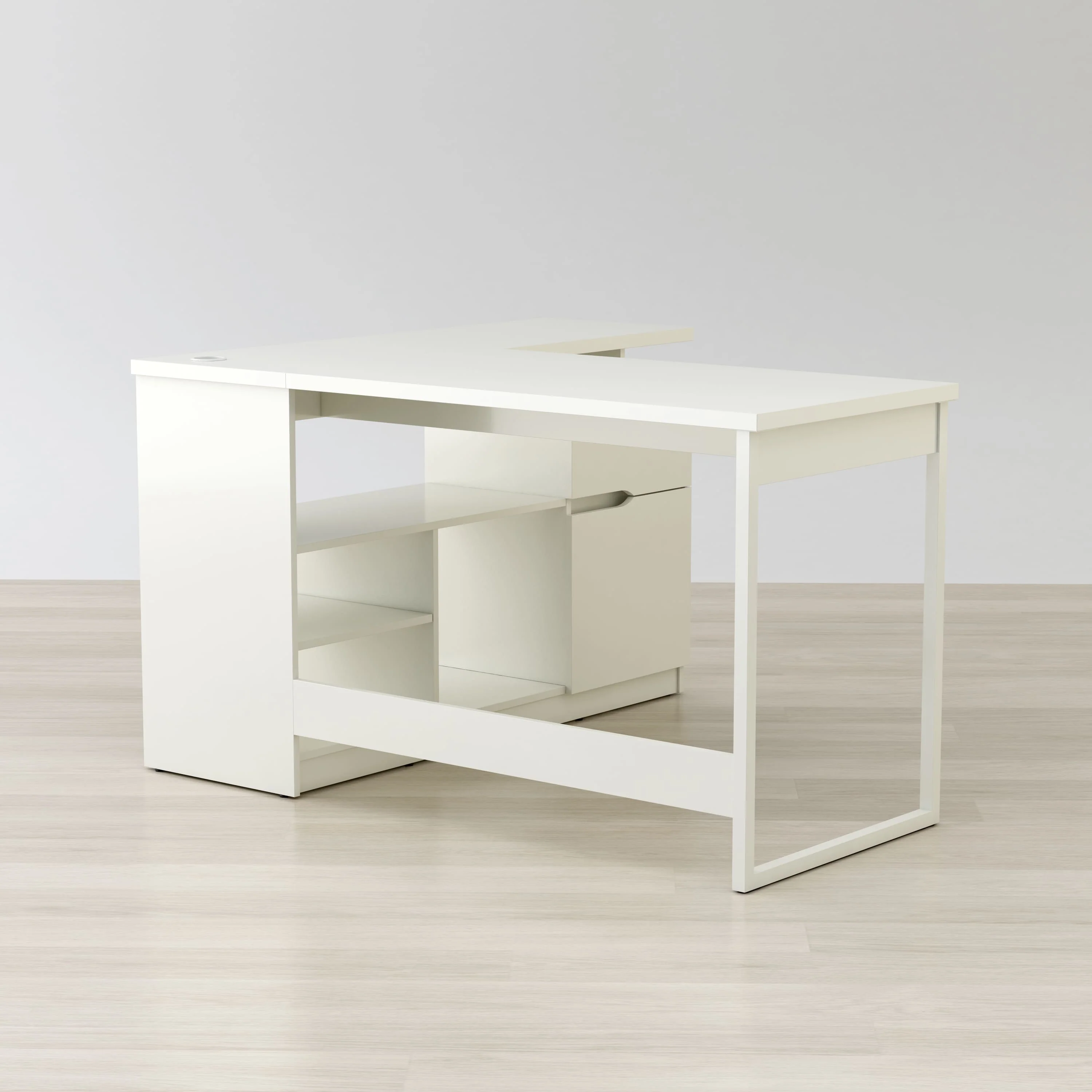 Lexi 55" L-Shaped Corner Desk By Anderson Teak - Image 2