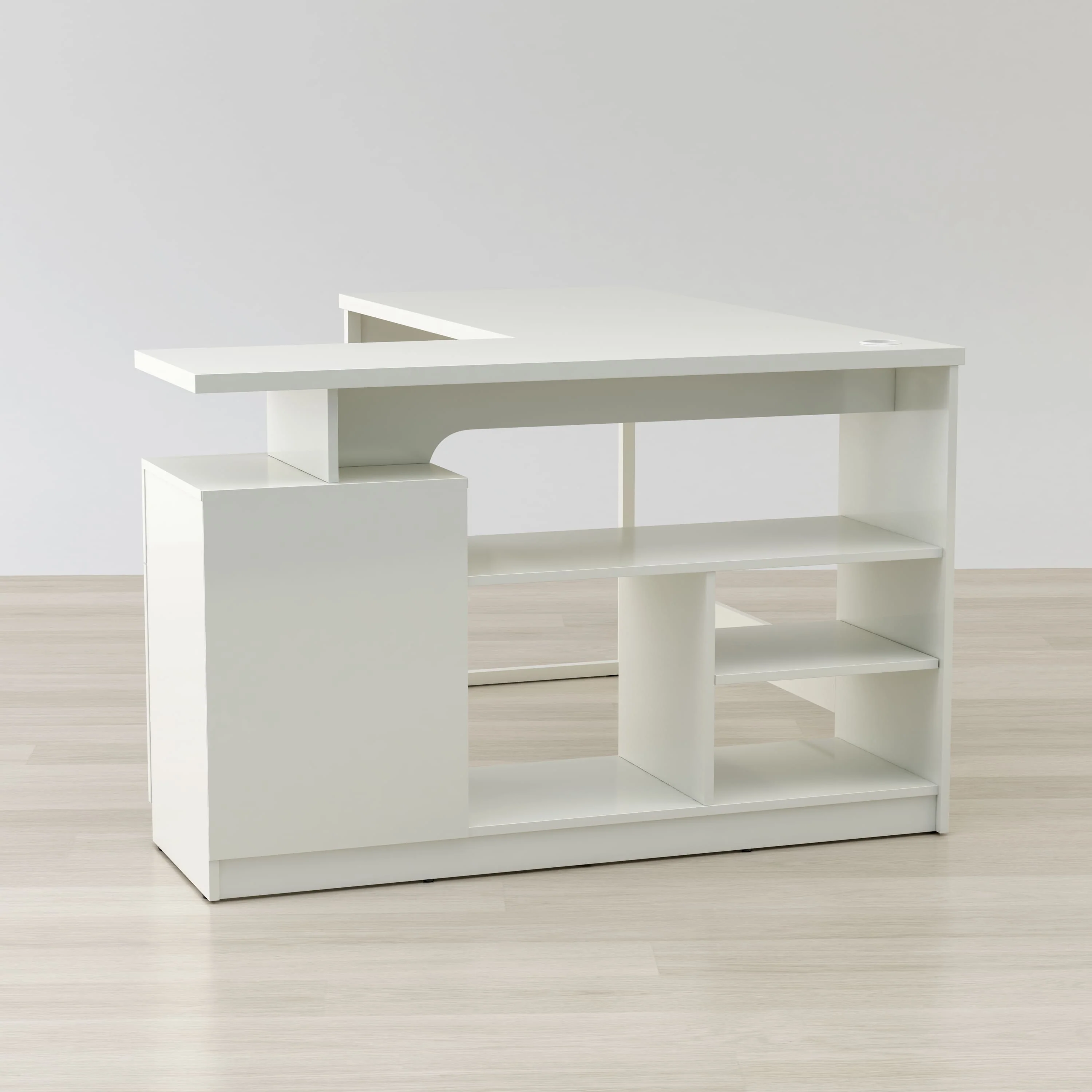 Lexi 55" L-Shaped Corner Desk By Anderson Teak - Image 3