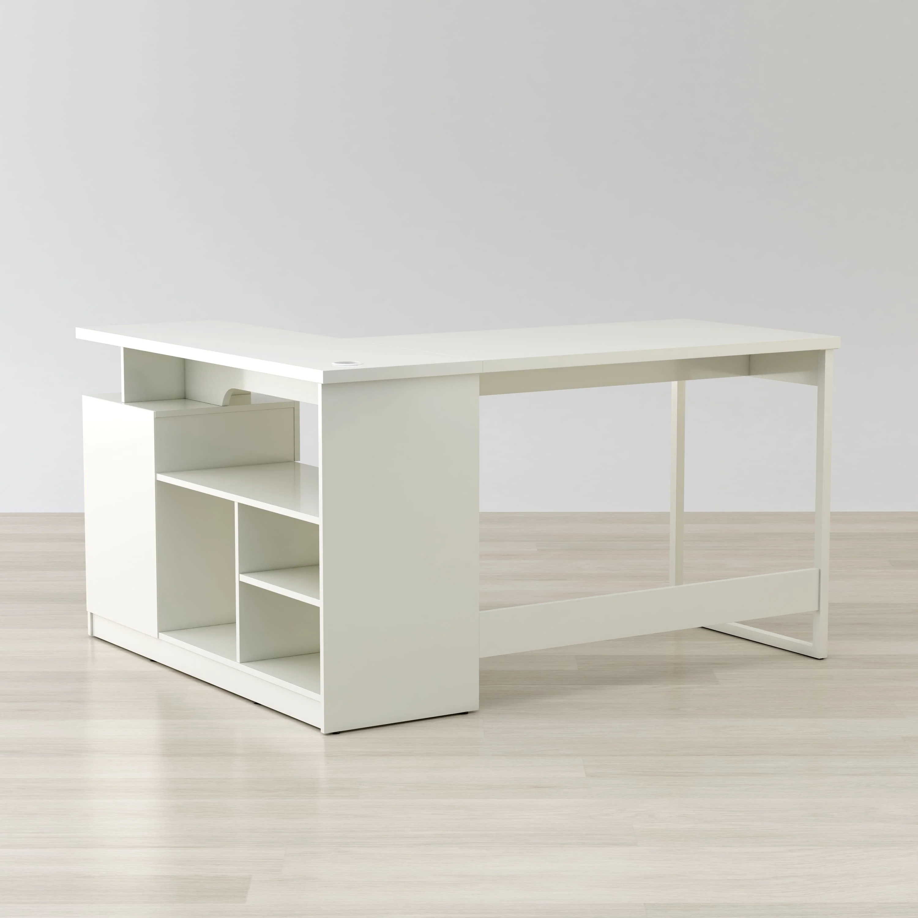 Lexi 55" L-Shaped Corner Desk By Anderson Teak - Image 4