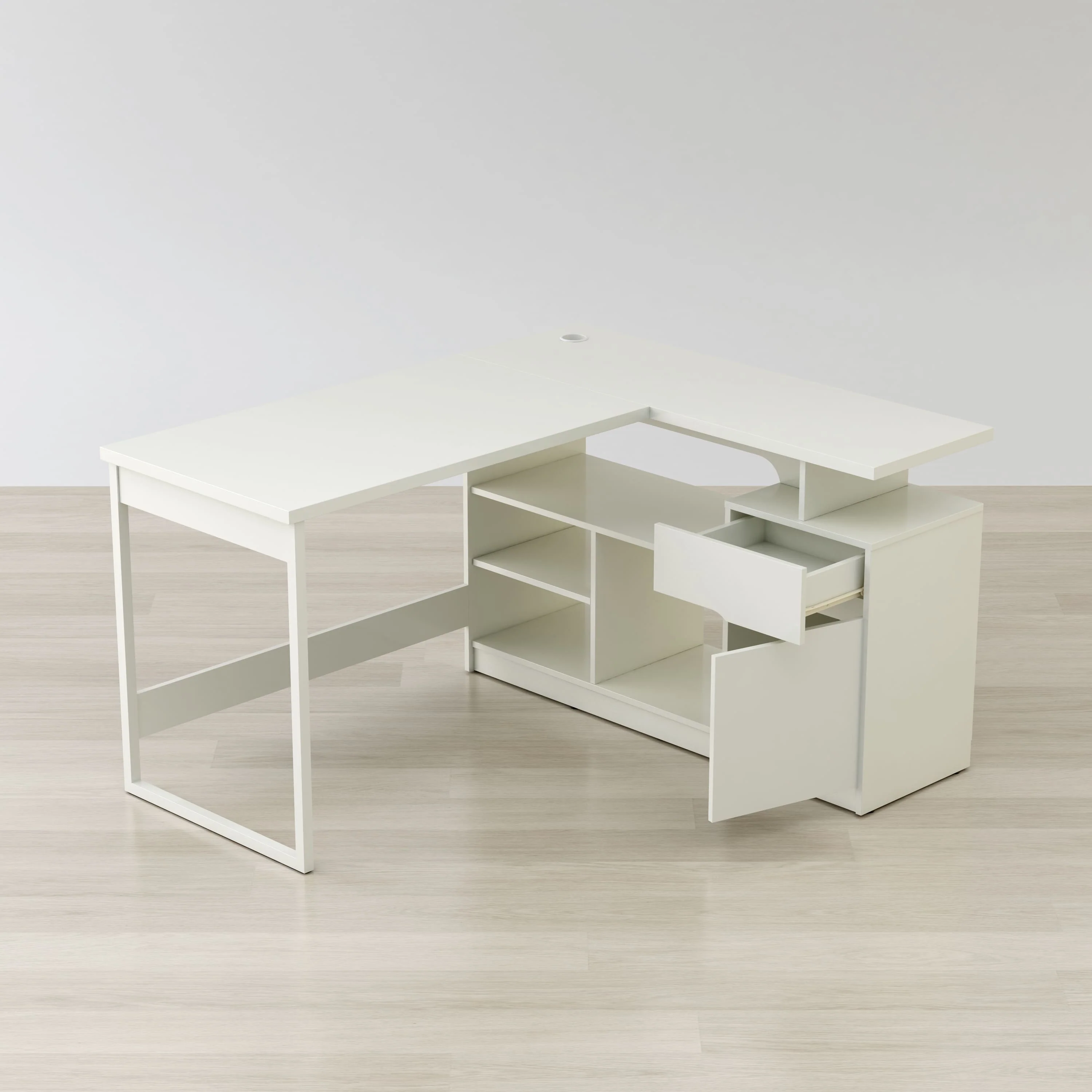 Lexi 55" L-Shaped Corner Desk By Anderson Teak - Image 5