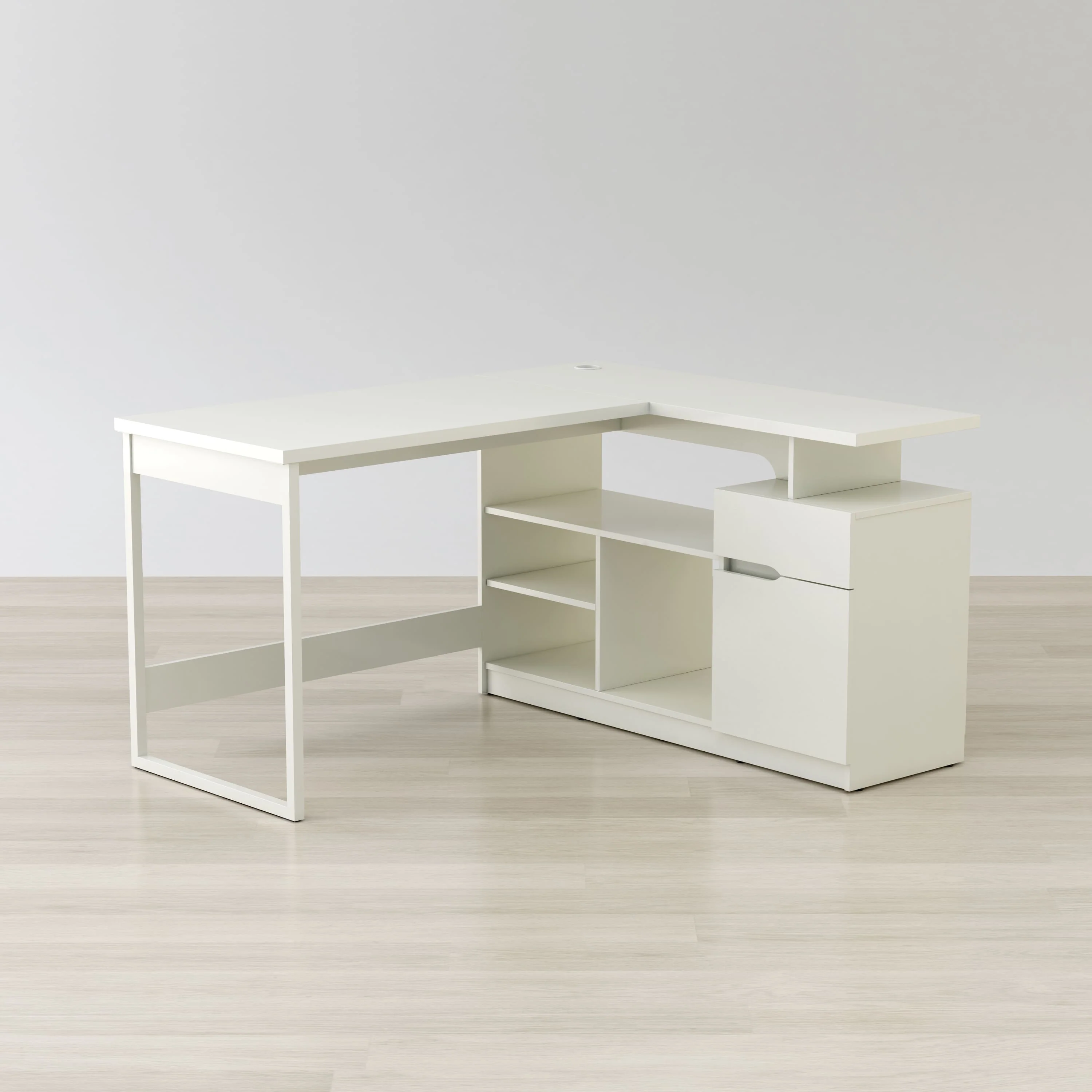 Lexi 55" L-Shaped Corner Desk By Anderson Teak - Image 6