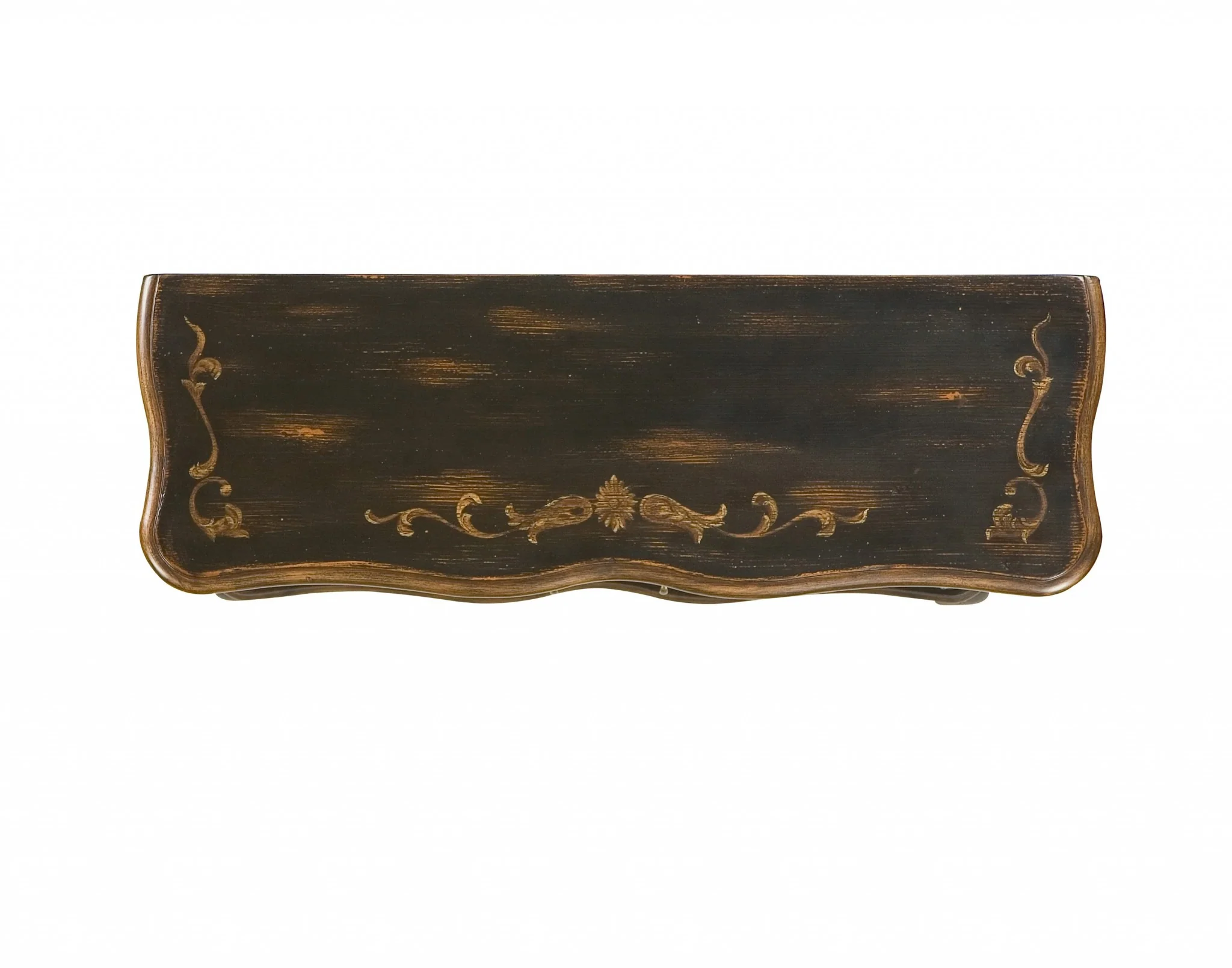 Leyden European Black Painted Console Cabinet By Homeroots - Image 3