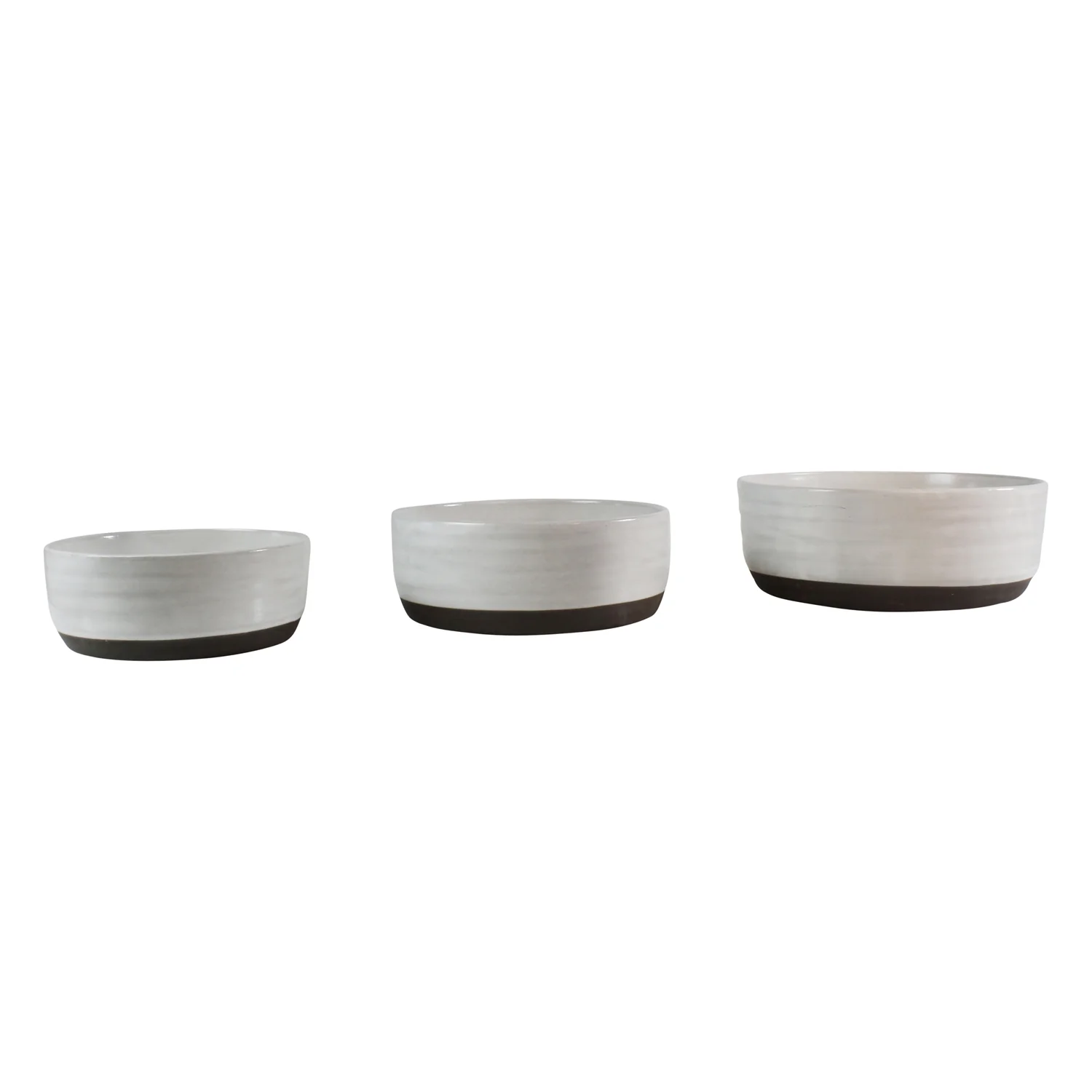 Liam Ceramic Serving Bowls - Set of 3 - Partial Glaze By HomArt - Image 6