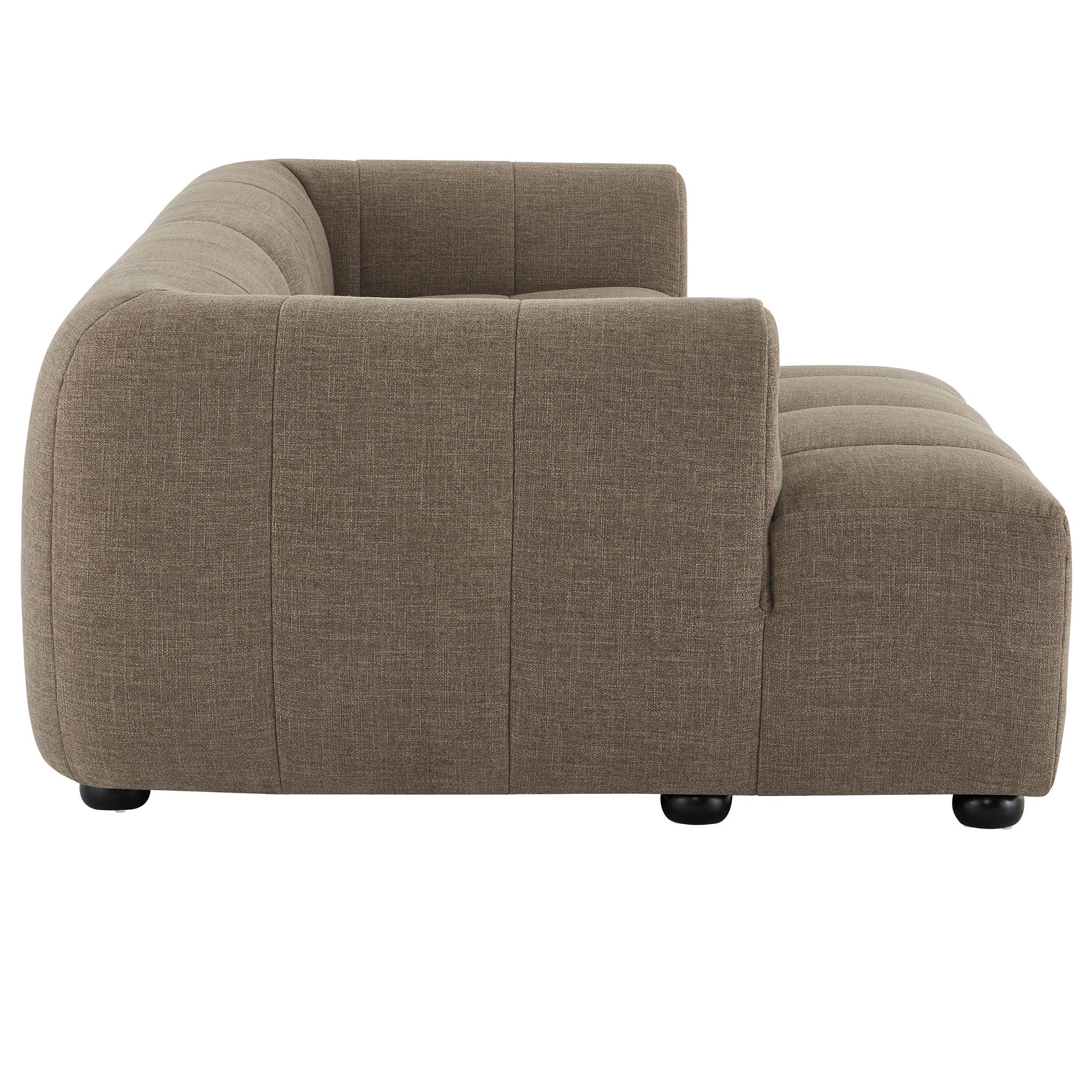 Liana Left-Facing Upholstered Fabric Modular Sofa with Chaise by Modway - Image 10
