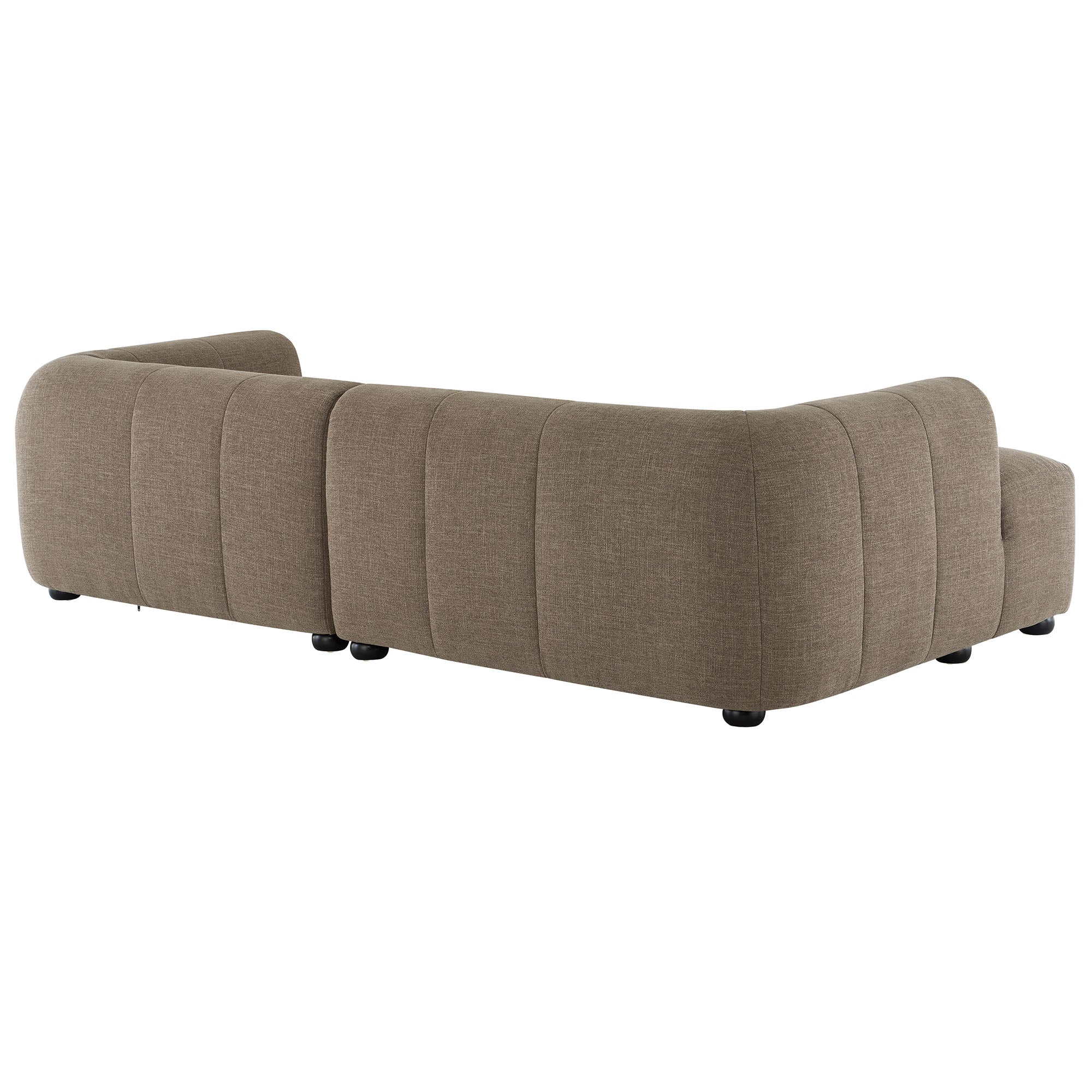 Liana Left-Facing Upholstered Fabric Modular Sofa with Chaise by Modway - Image 11