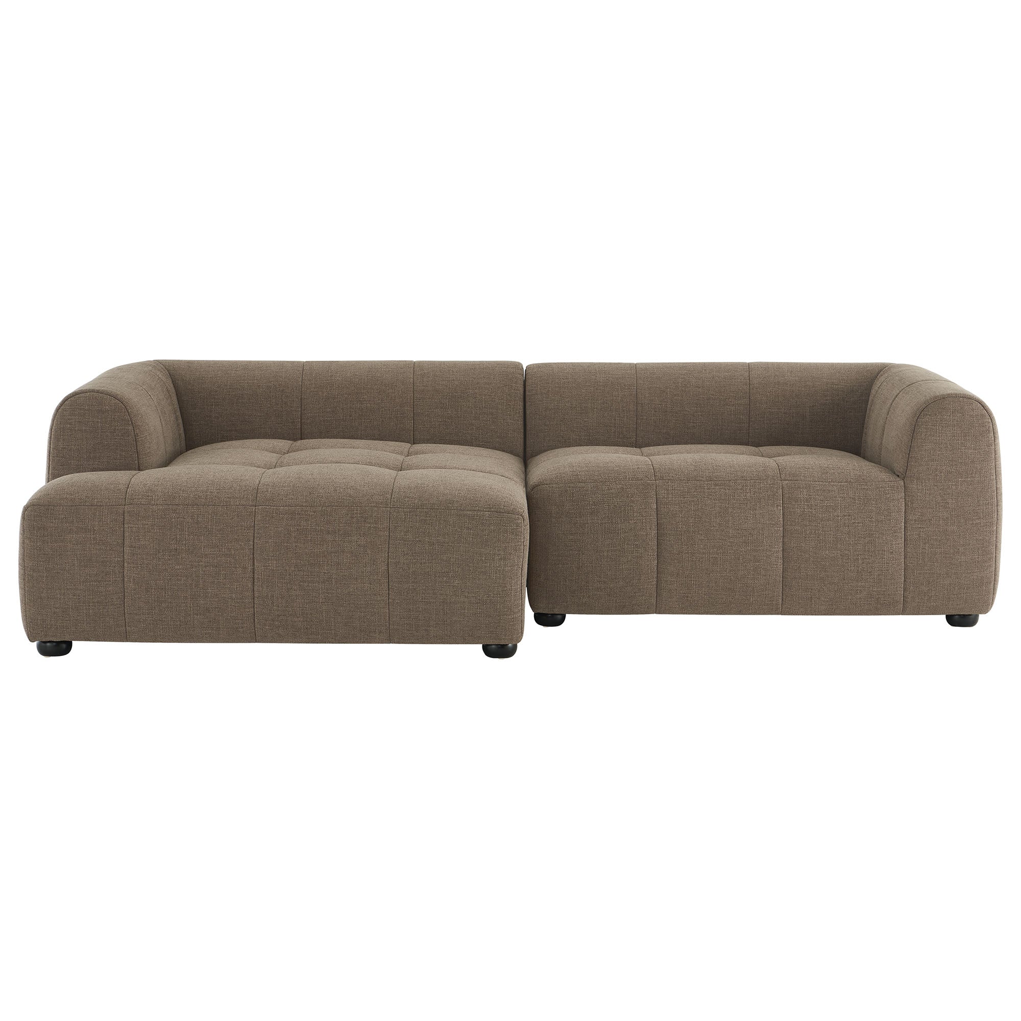 Liana Left-Facing Upholstered Fabric Modular Sofa with Chaise by Modway - Image 12