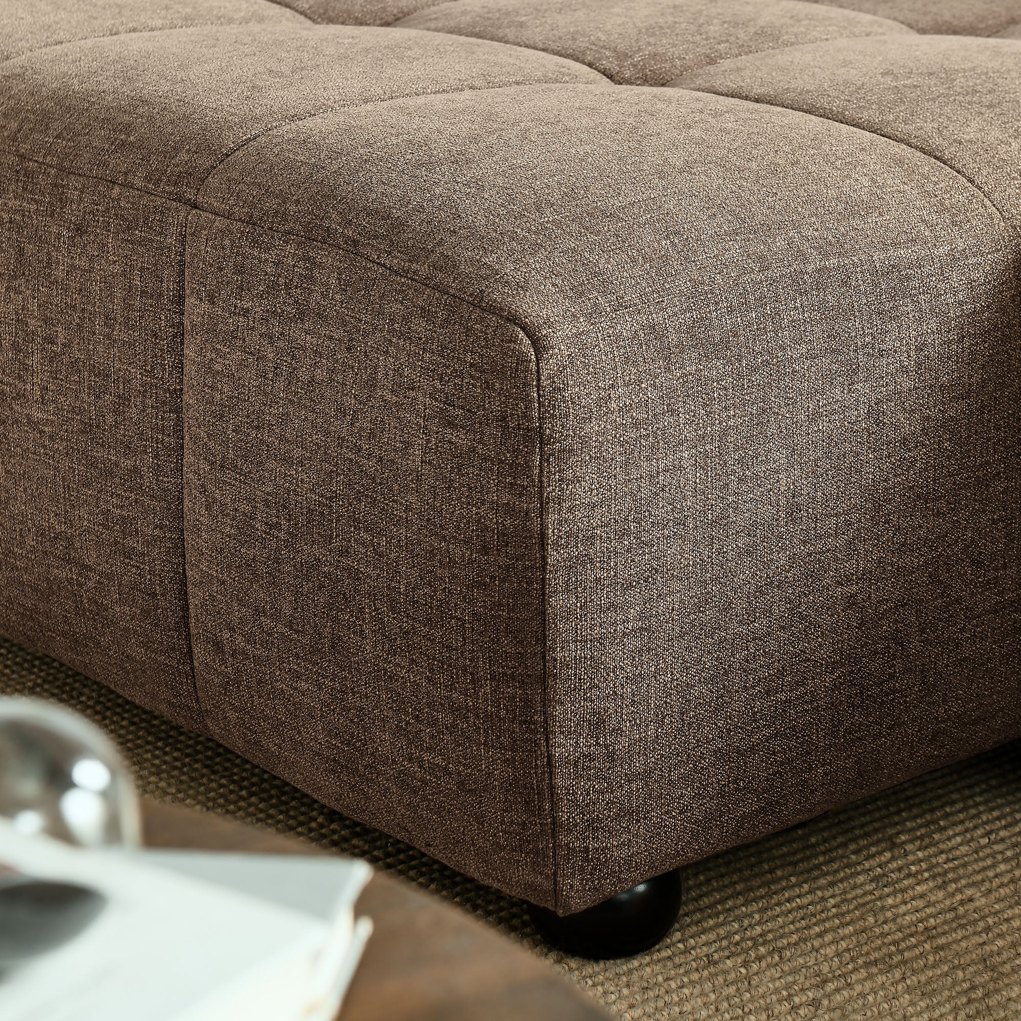 Liana Left-Facing Upholstered Fabric Modular Sofa with Chaise by Modway - Image 13