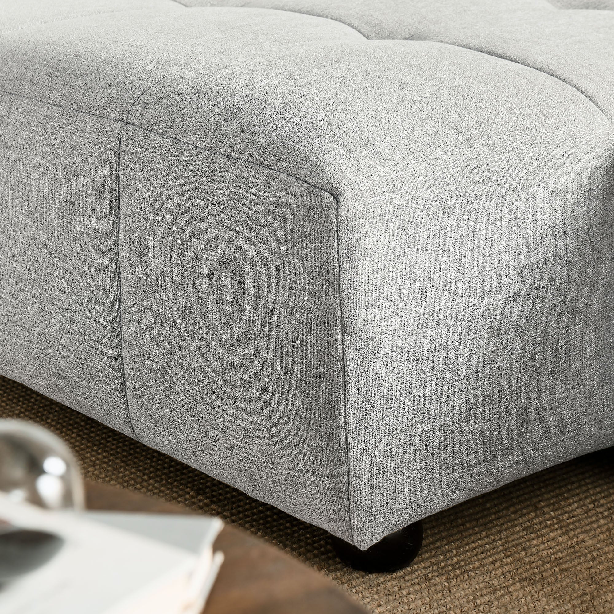 Liana Left-Facing Upholstered Fabric Modular Sofa with Chaise by Modway - Image 21