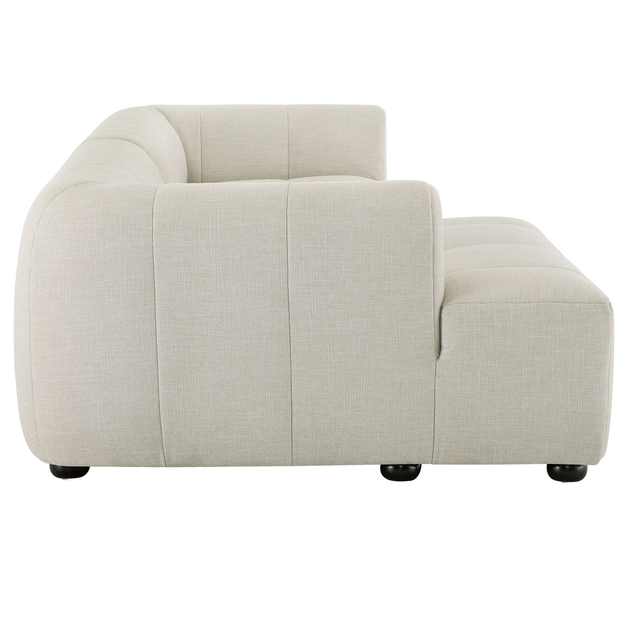Liana Left-Facing Upholstered Fabric Modular Sofa with Chaise by Modway - Image 3