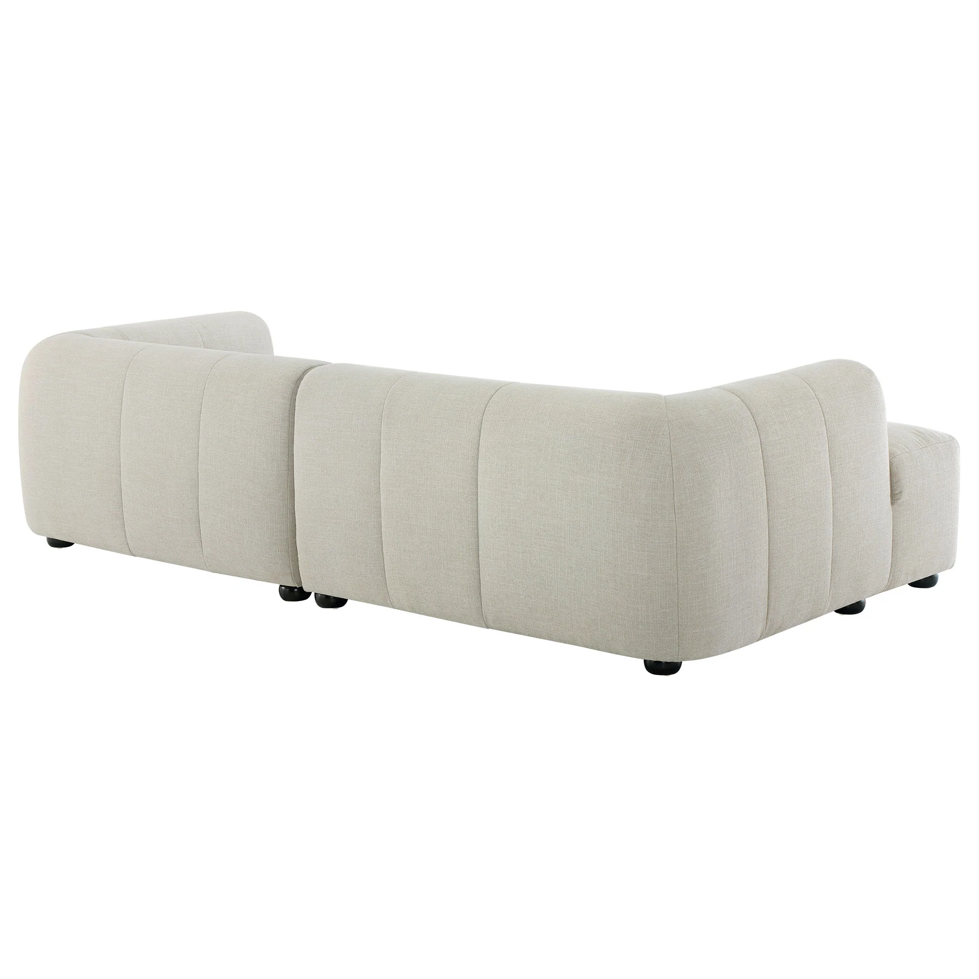 Liana Left-Facing Upholstered Fabric Modular Sofa with Chaise by Modway - Image 4