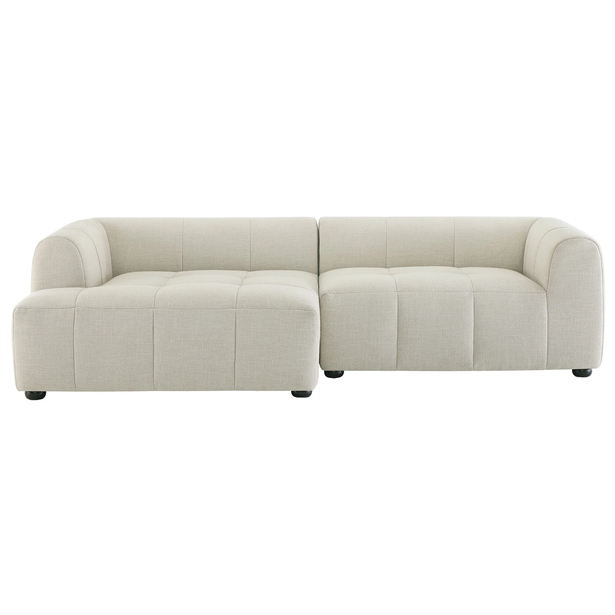 Liana Left-Facing Upholstered Fabric Modular Sofa with Chaise by Modway - Image 5