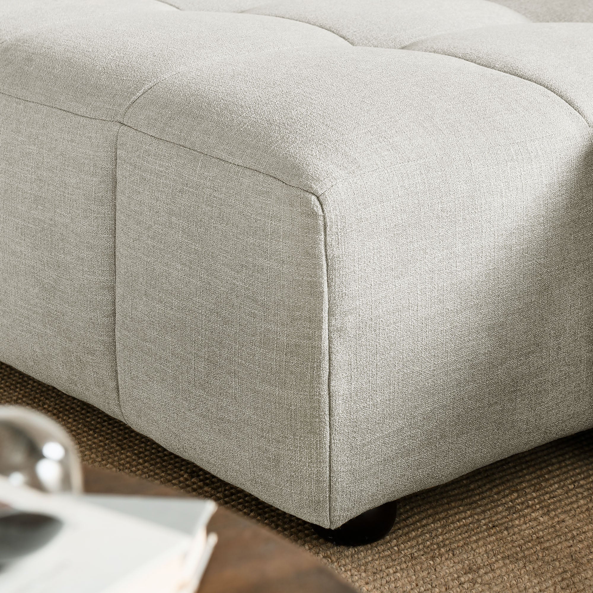 Liana Left-Facing Upholstered Fabric Modular Sofa with Chaise by Modway - Image 6