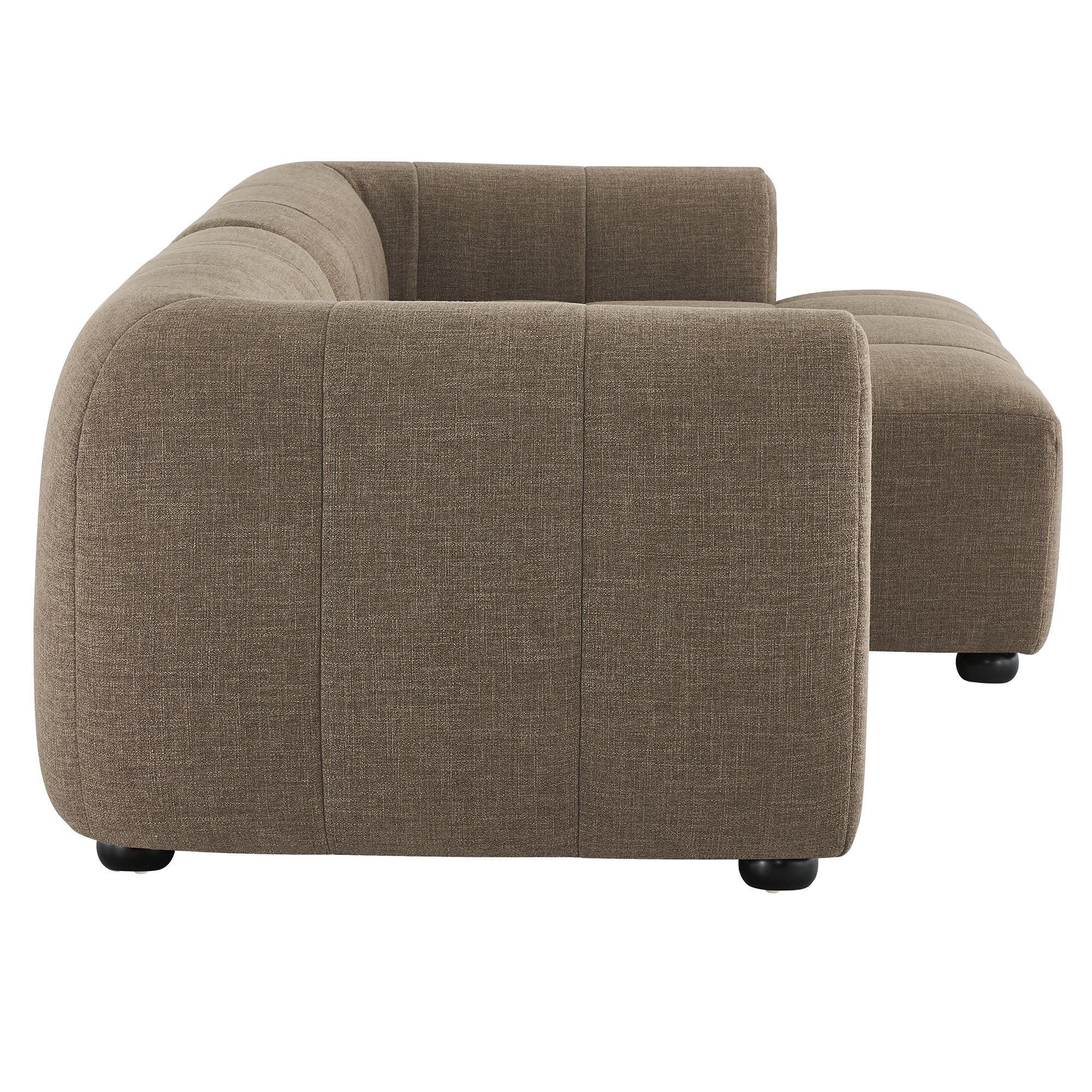 Liana Right-Facing Upholstered Fabric Modular Sofa with Chaise by Modway - Image 10