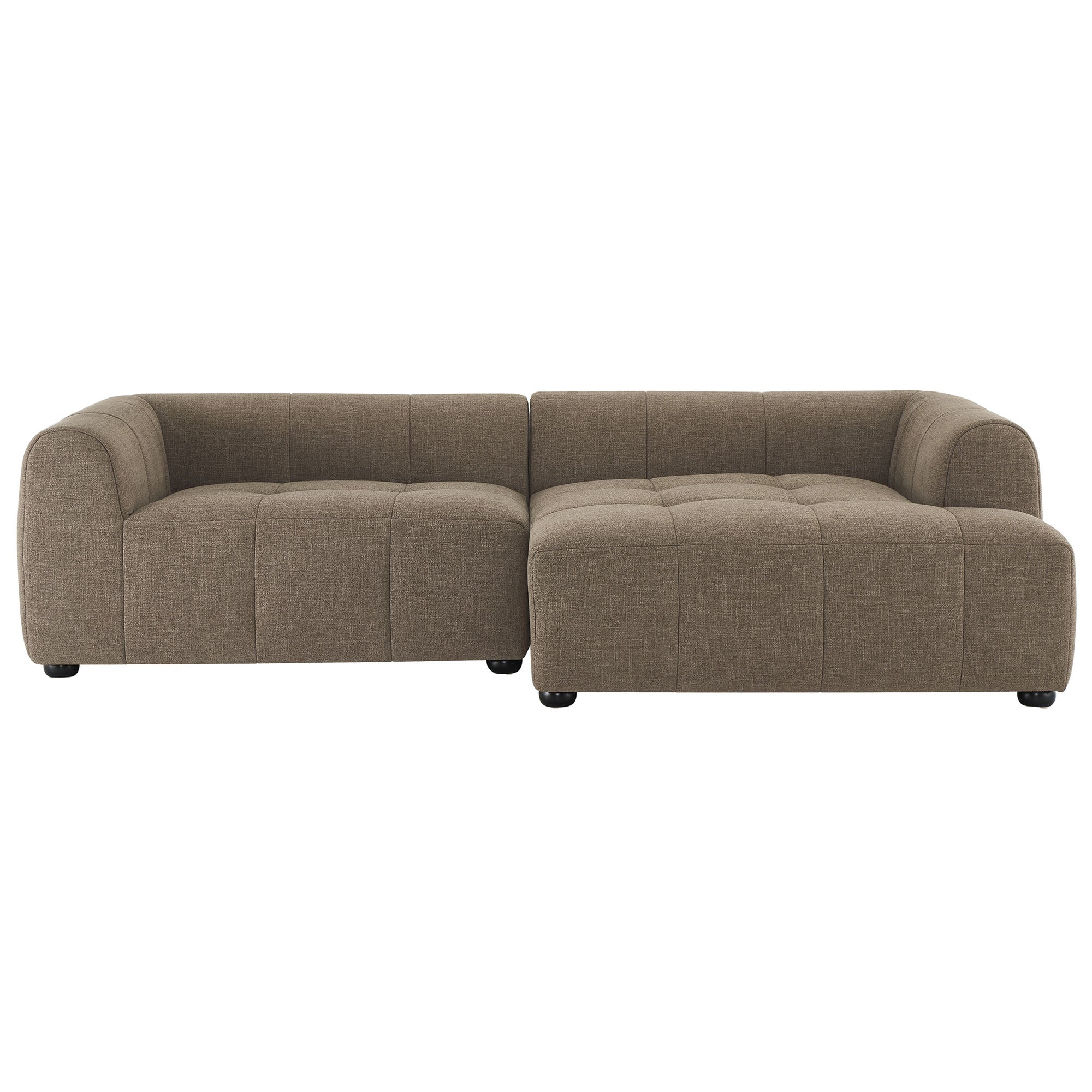 Liana Right-Facing Upholstered Fabric Modular Sofa with Chaise by Modway - Image 12
