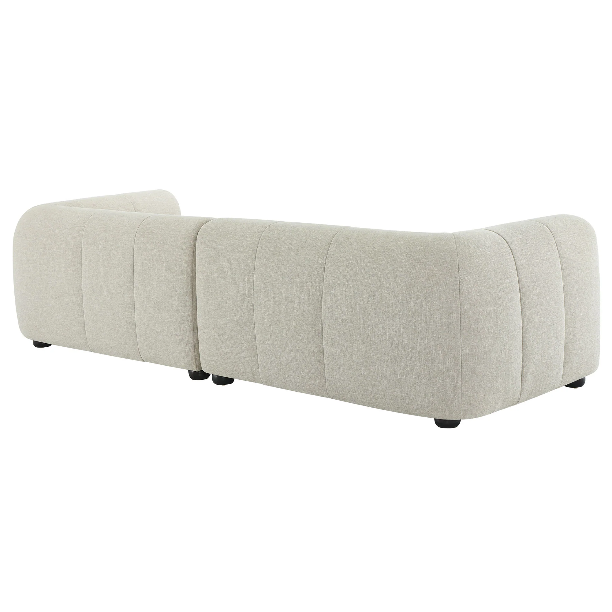 Liana Right-Facing Upholstered Fabric Modular Sofa with Chaise by Modway - Image 4