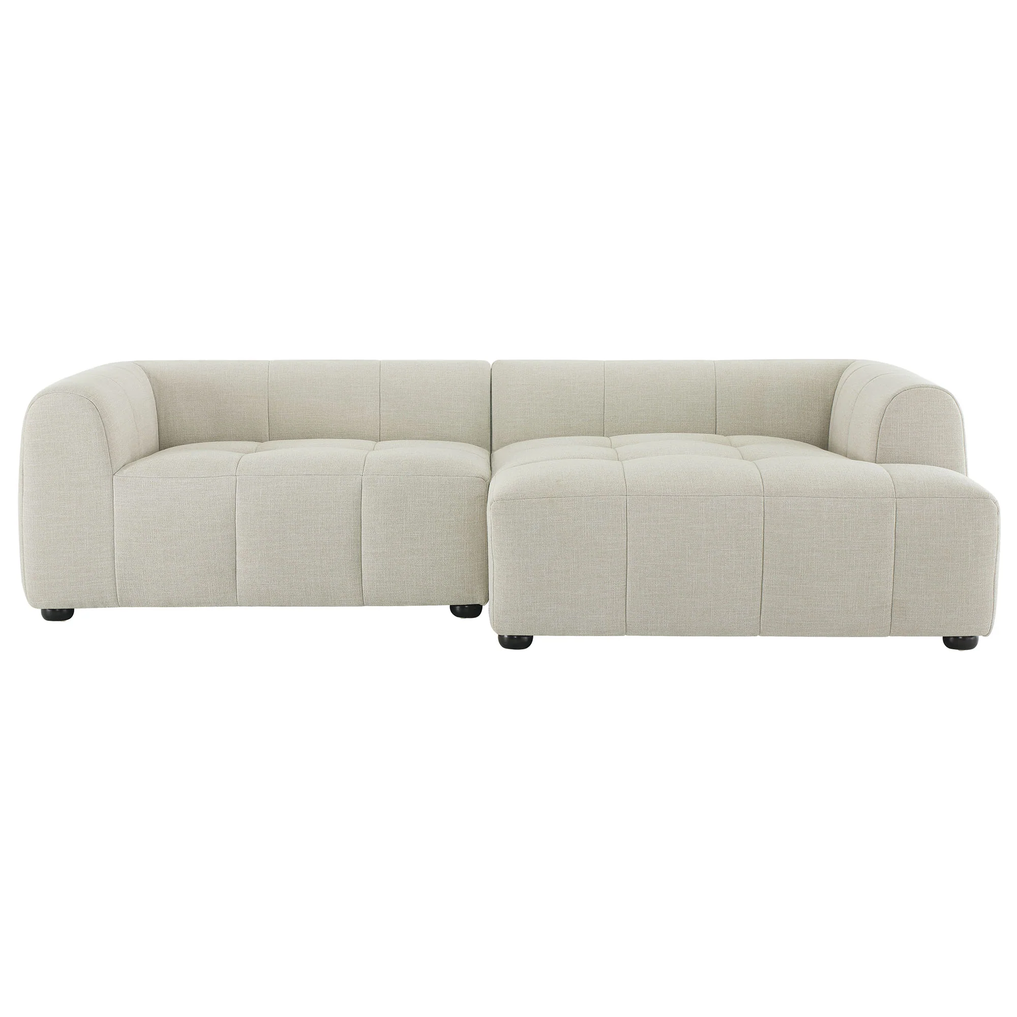 Liana Right-Facing Upholstered Fabric Modular Sofa with Chaise by Modway - Image 5