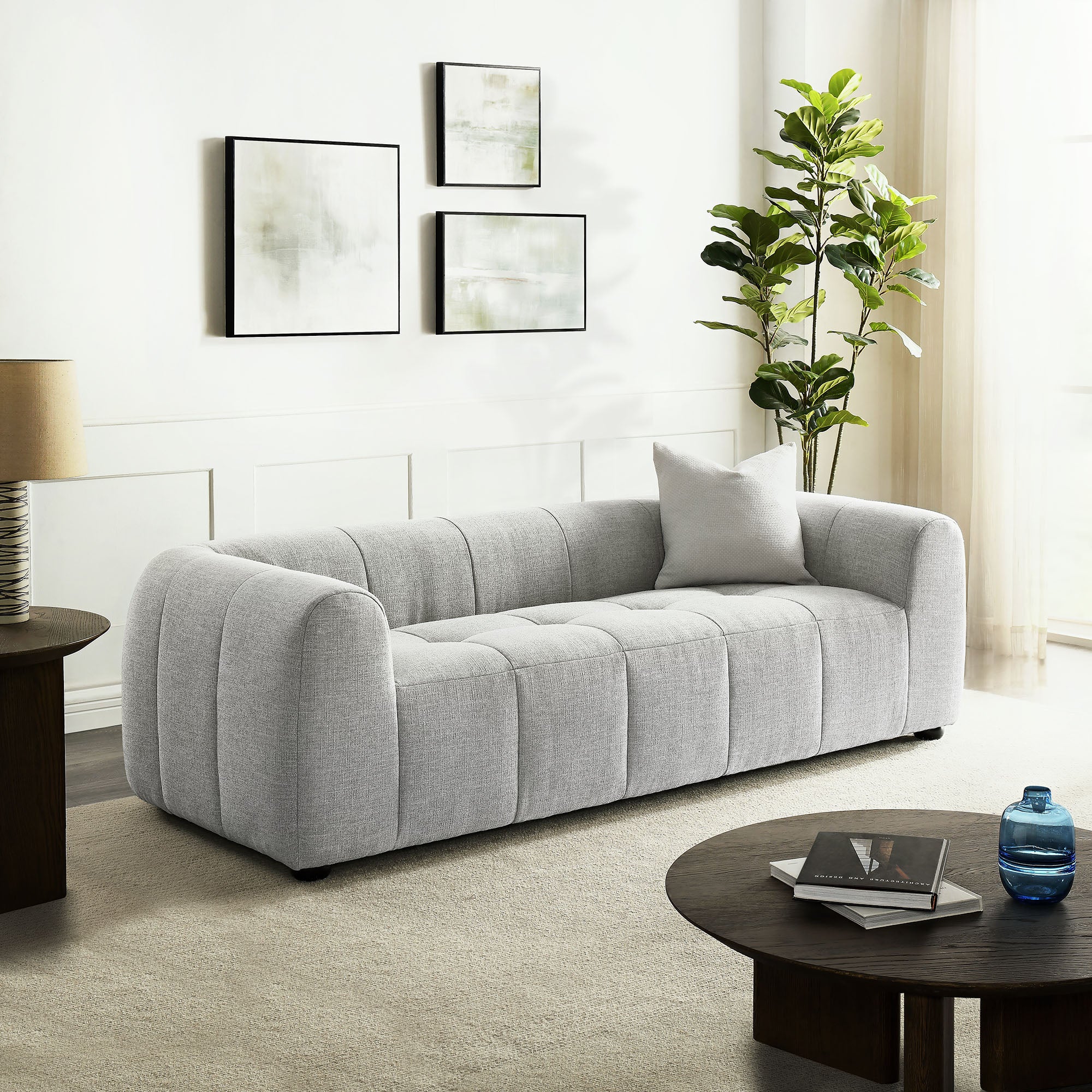 Liana Upholstered Fabric Sofa by Modway - Image 25