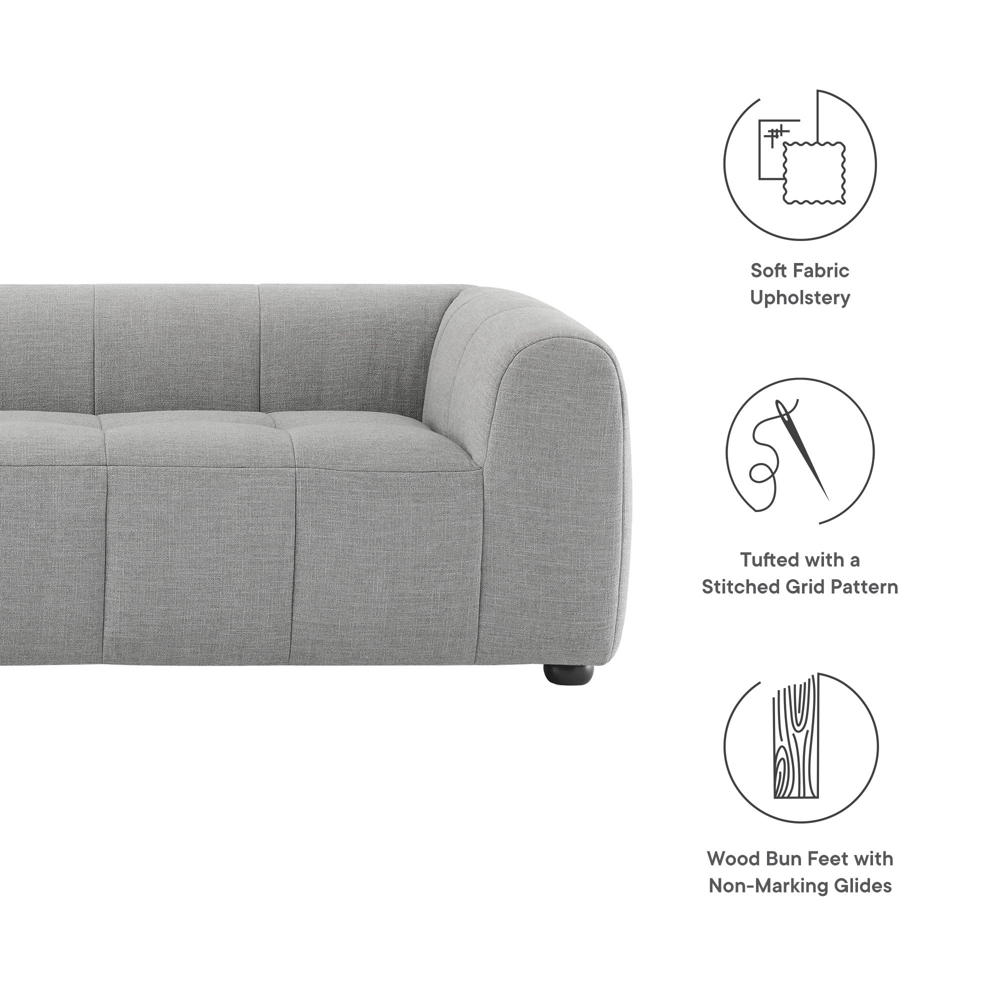 Liana Upholstered Fabric Sofa by Modway - Image 26