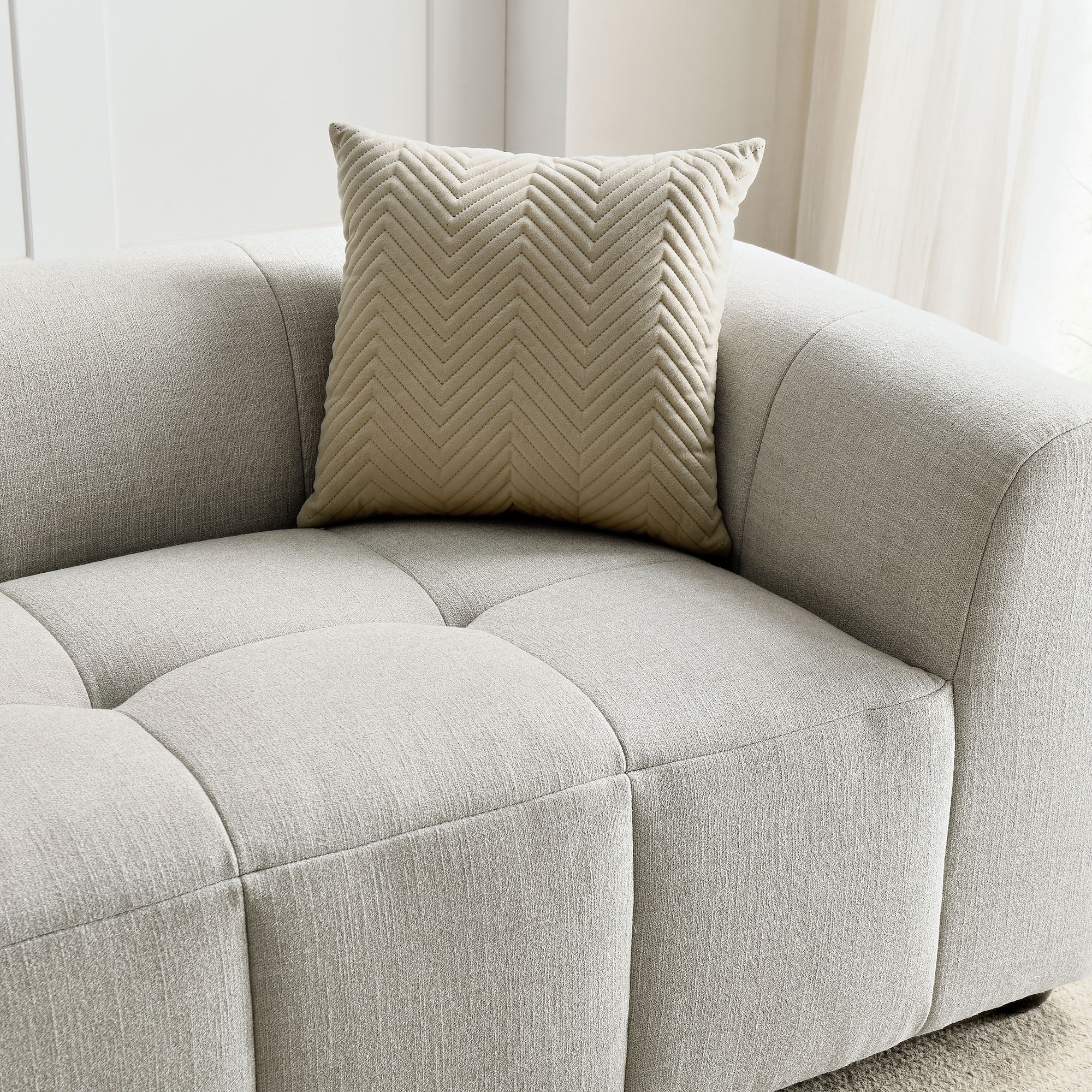 Liana Upholstered Fabric Sofa by Modway - Image 7