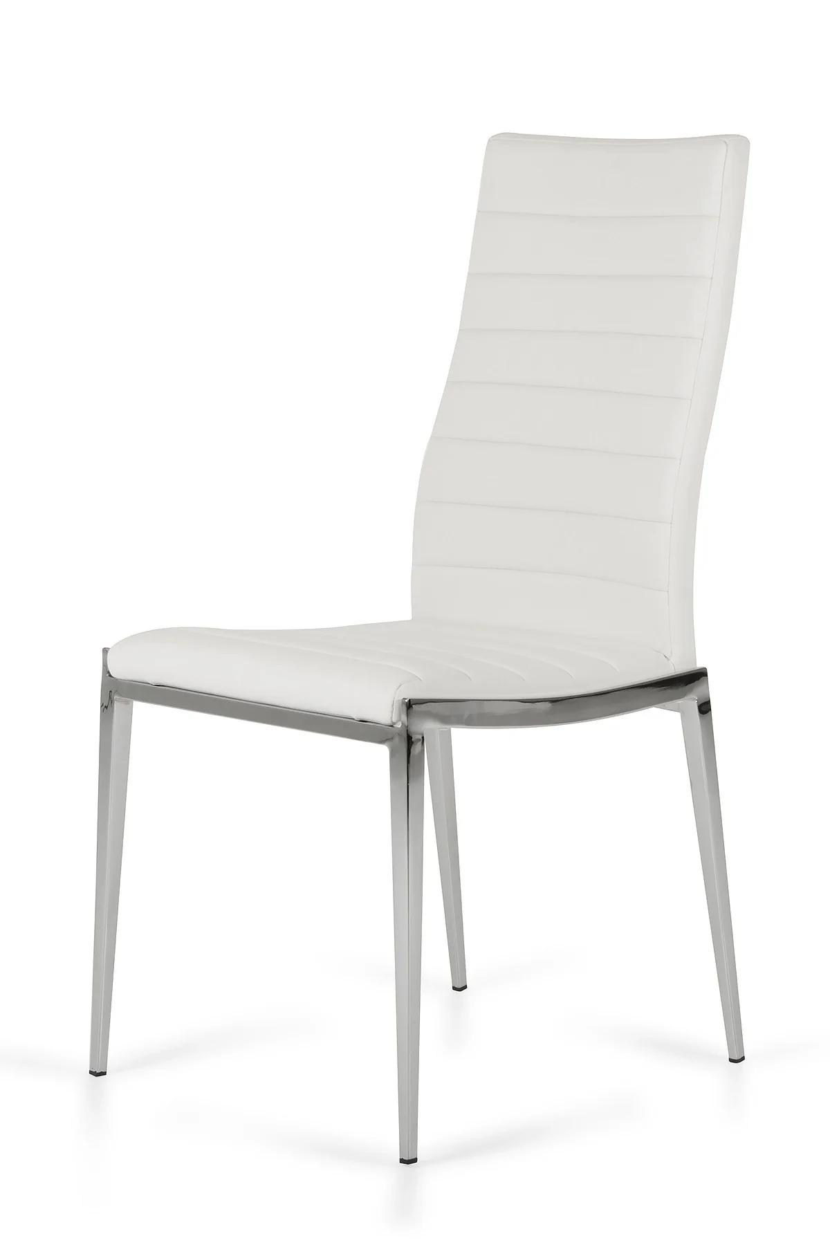 Libby - Modern White Leatherette Dining Chair (Set Of 2) By Homeroots - Image 2