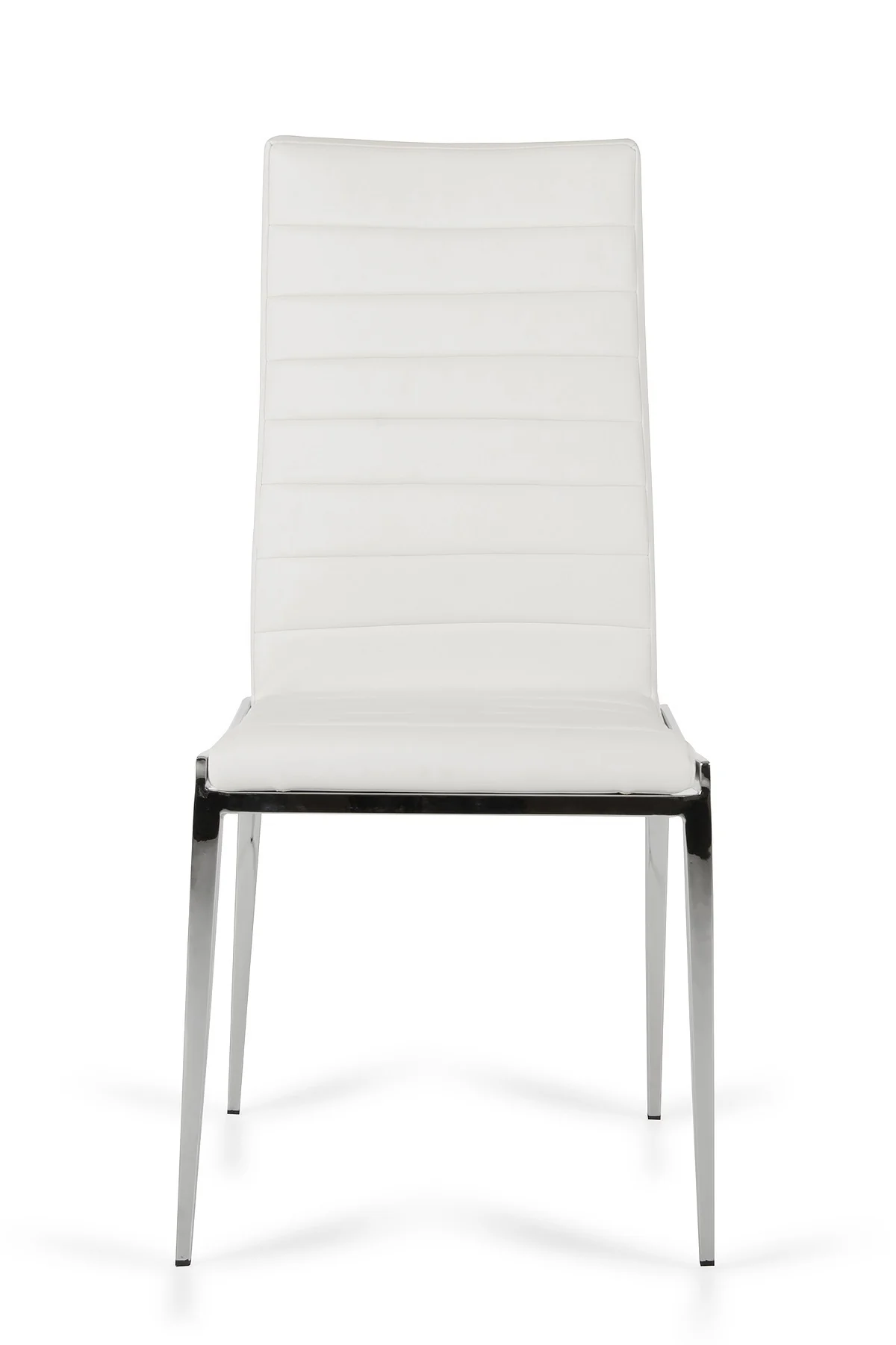 Libby - Modern White Leatherette Dining Chair (Set Of 2) By Homeroots - Image 3