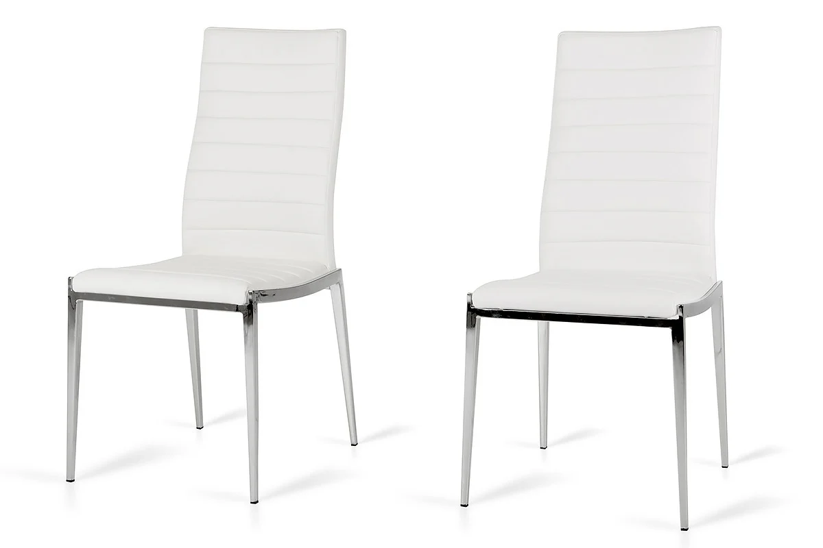 Libby - Modern White Leatherette Dining Chair (Set Of 2) By Homeroots - Image 5
