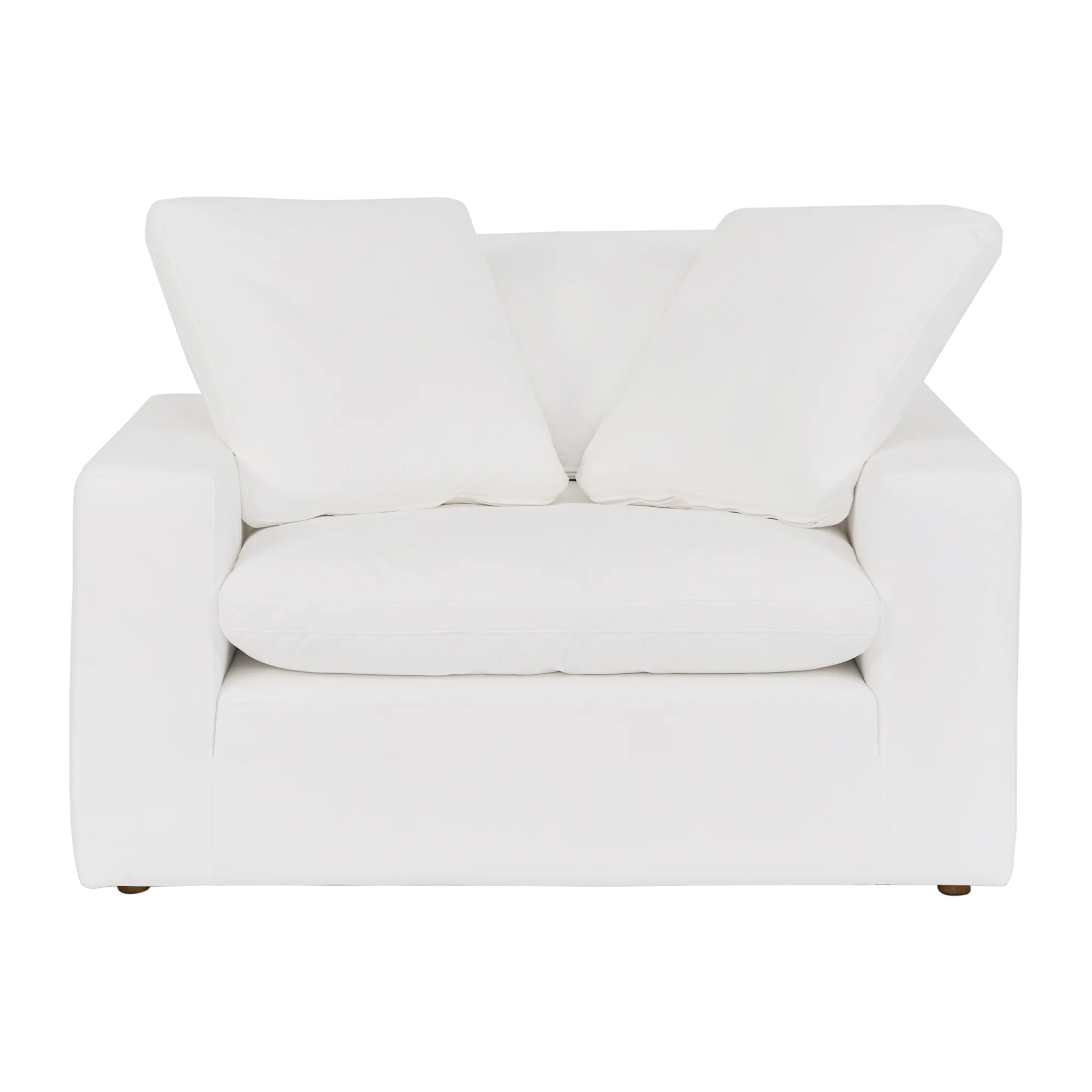 Liberty 51.5" Upholstered Chair and a Half in Slate Gray By Armen Living - Image 11