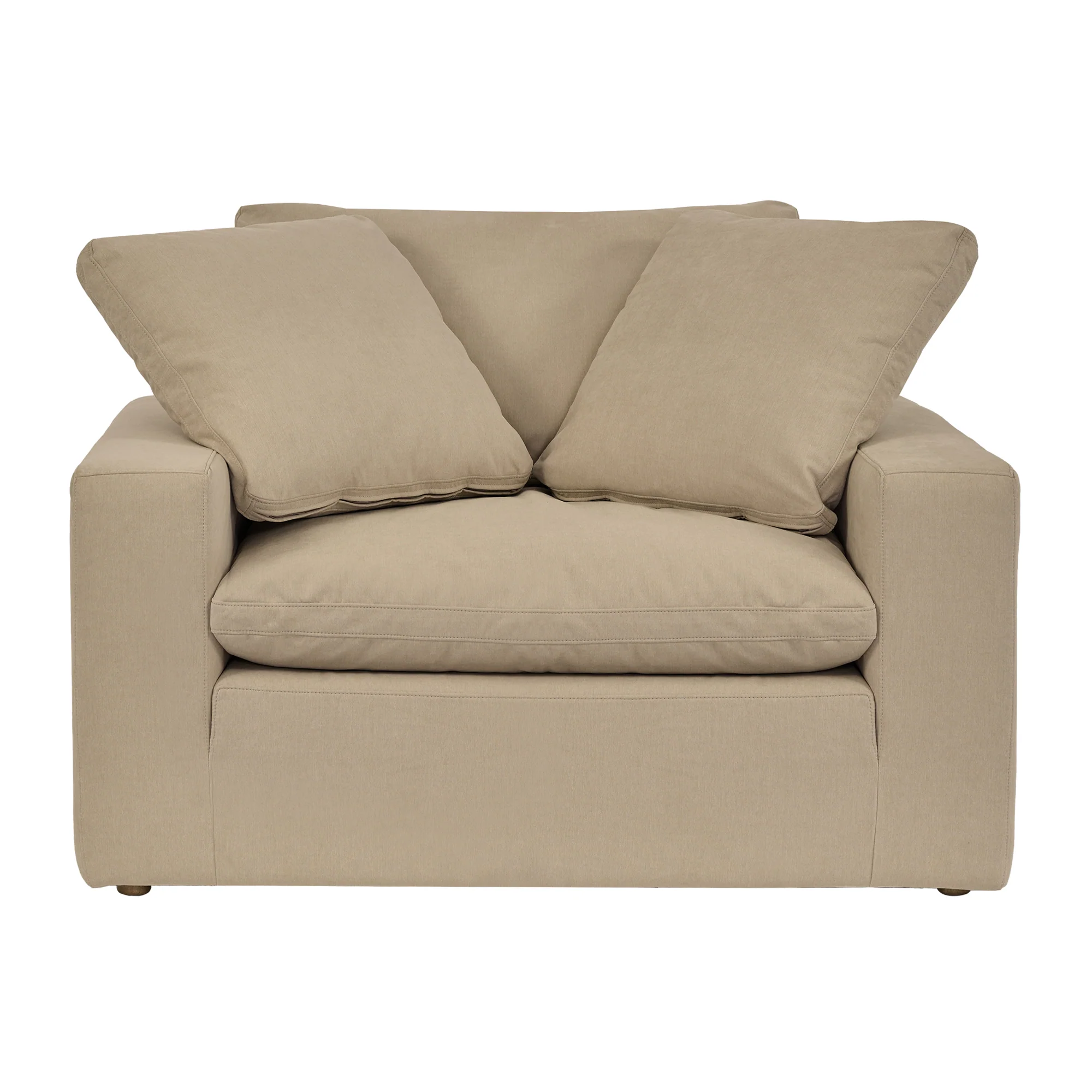 Liberty 51.5" Upholstered Chair and a Half in Slate Gray By Armen Living - Image 19