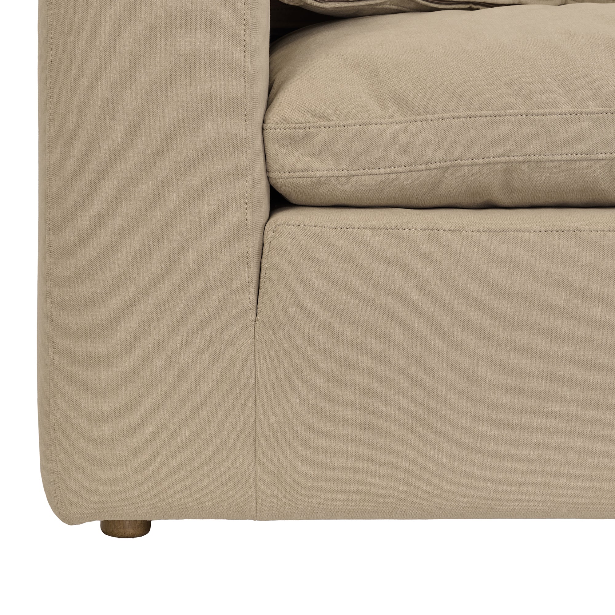 Liberty 51.5" Upholstered Chair and a Half in Slate Gray By Armen Living - Image 22