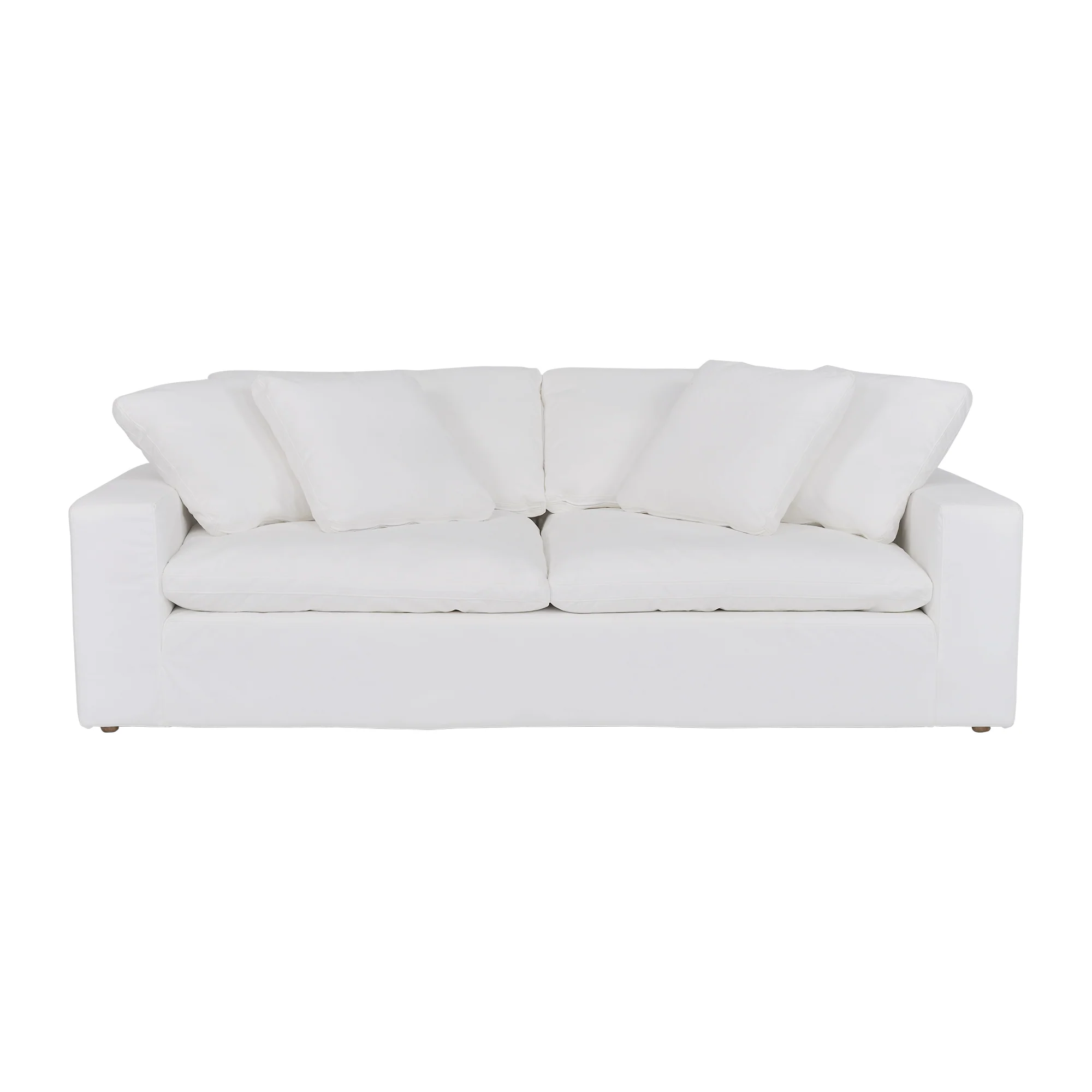 Liberty 96.5" Upholstered Sofa in Slate Gray By Armen Living - Image 10