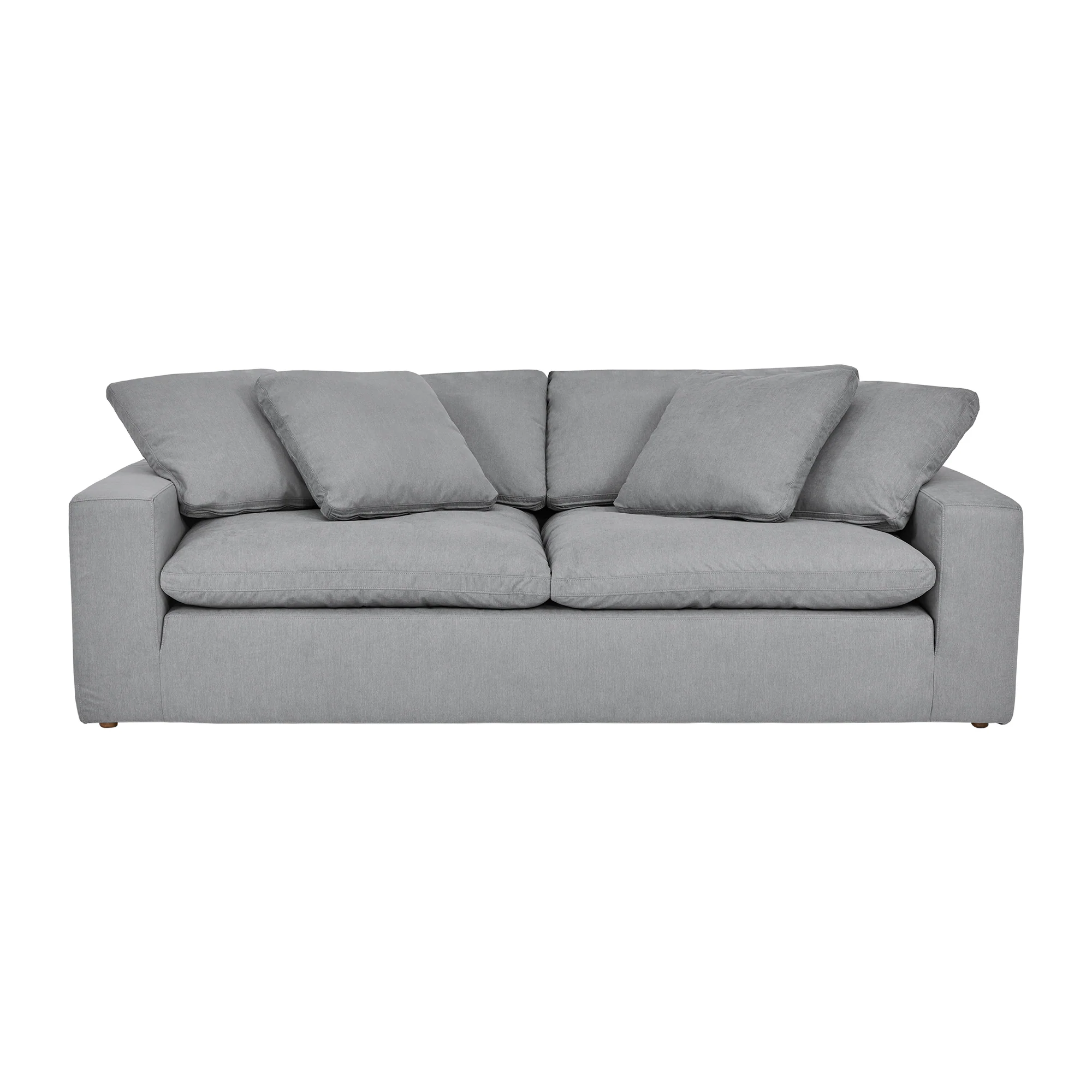 Liberty 96.5" Upholstered Sofa in Slate Gray By Armen Living - Image 2