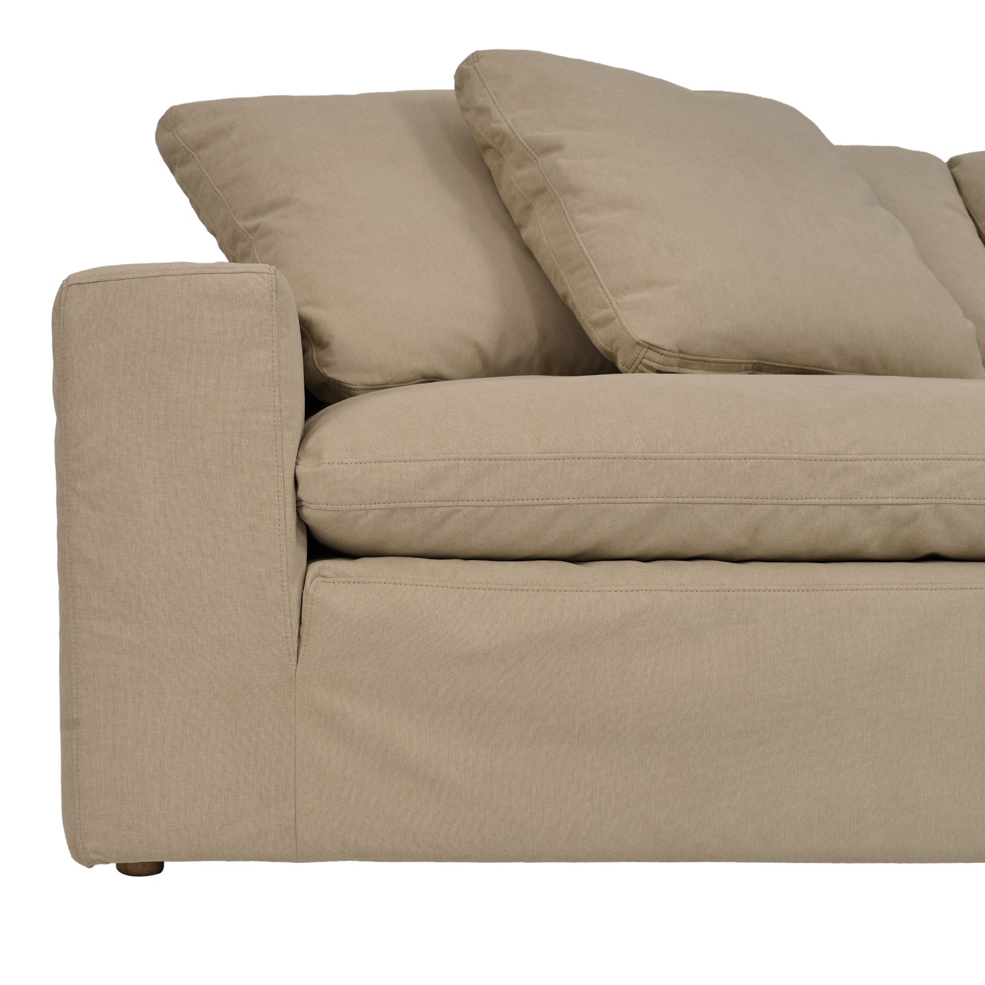 Liberty 96.5" Upholstered Sofa in Slate Gray By Armen Living - Image 22