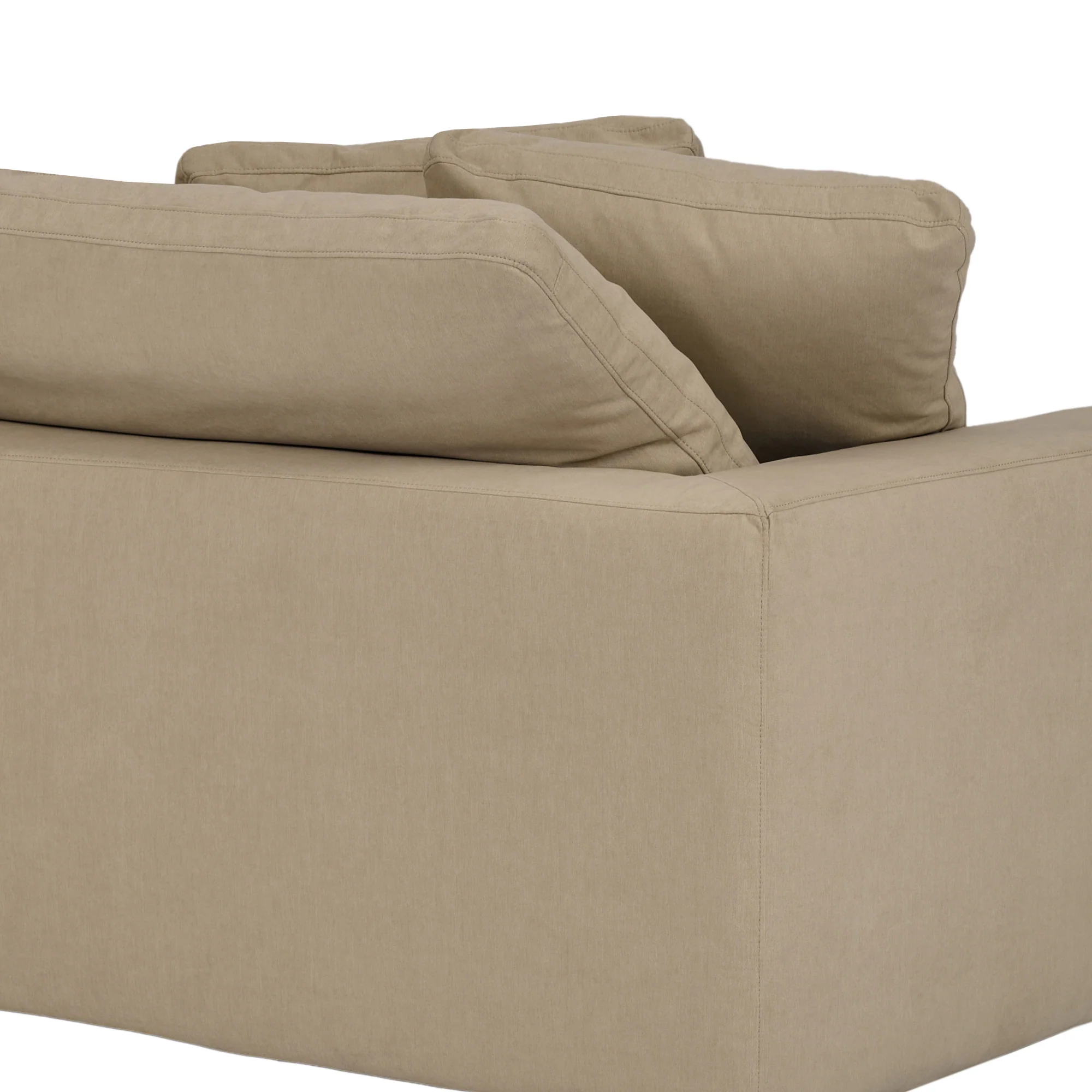 Liberty 96.5" Upholstered Sofa in Slate Gray By Armen Living - Image 23