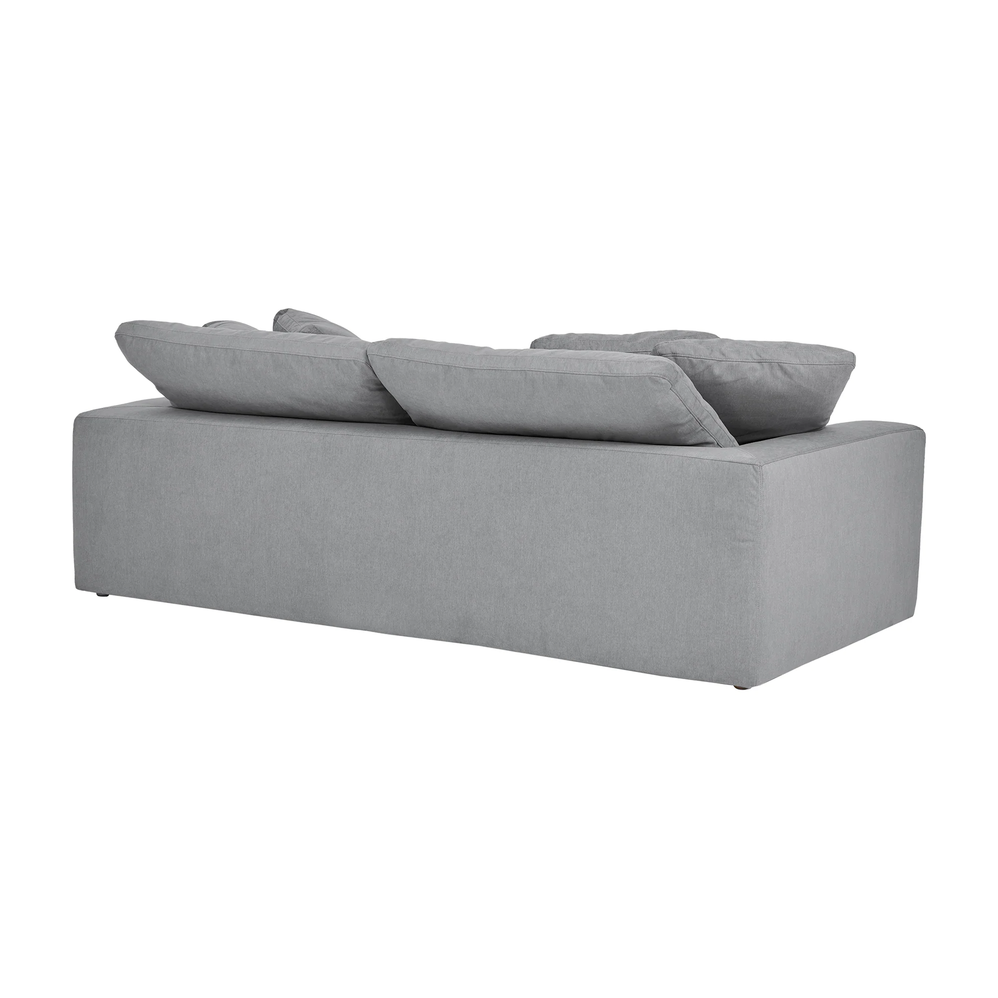 Liberty 96.5" Upholstered Sofa in Slate Gray By Armen Living - Image 4