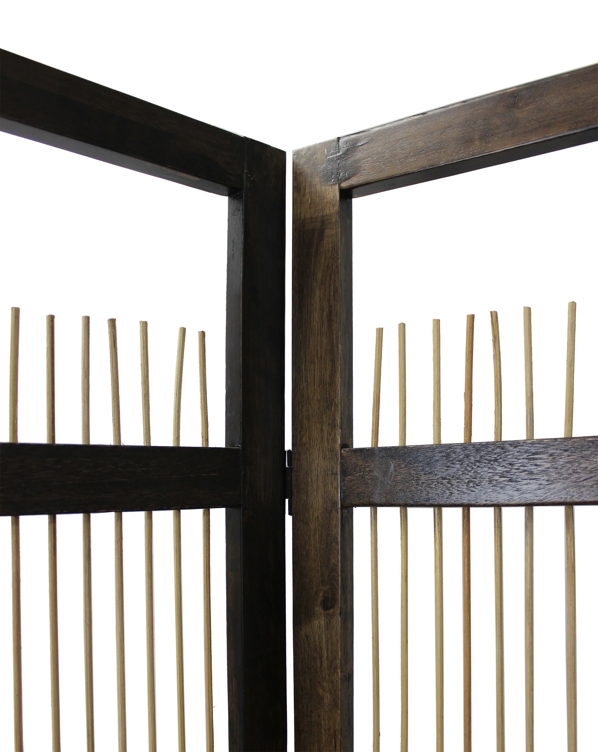 Light And Dark Rattan Three Panel Room Divider Screen By Homeroots - Image 5
