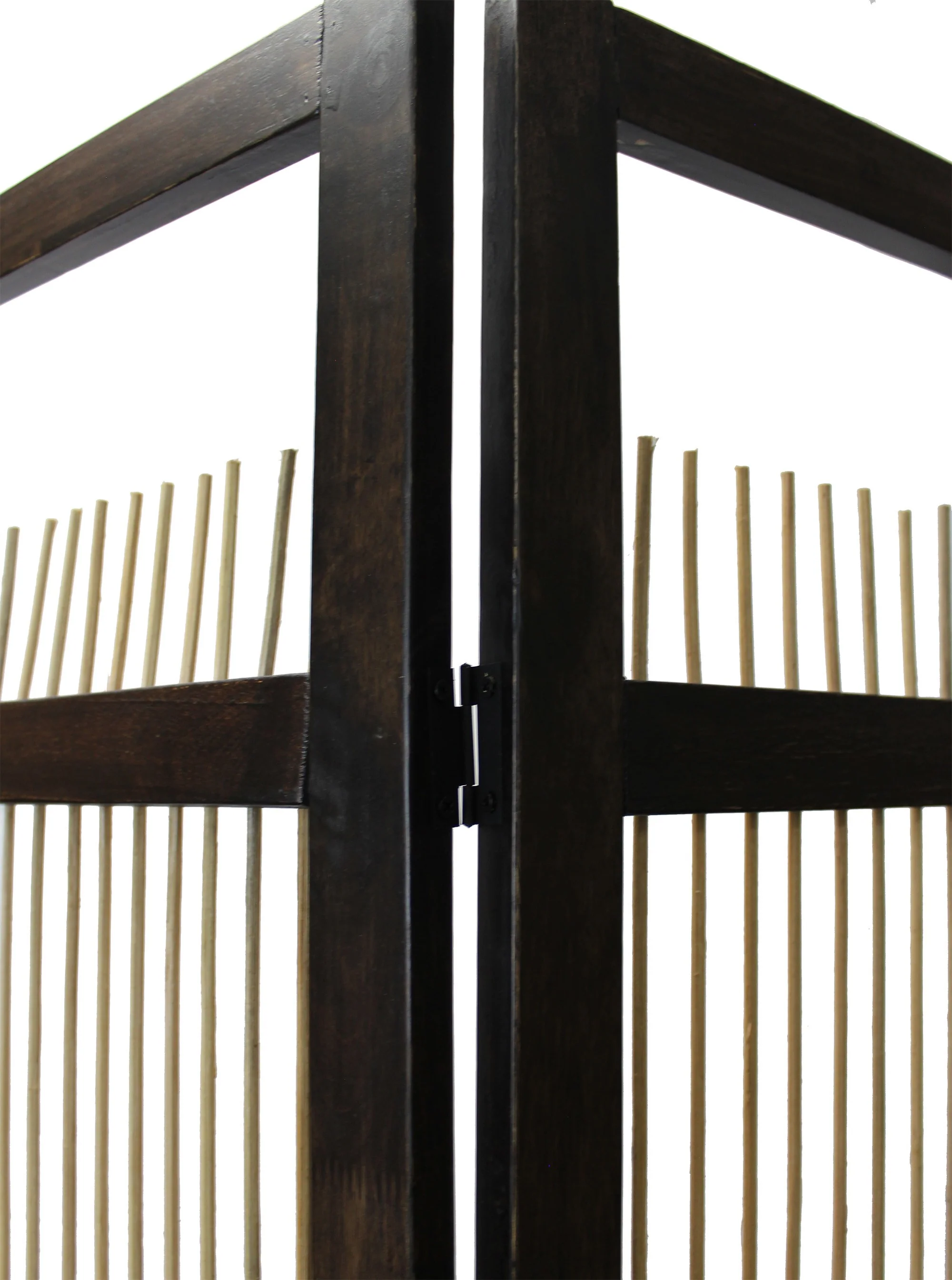 Light And Dark Rattan Three Panel Room Divider Screen By Homeroots - Image 6