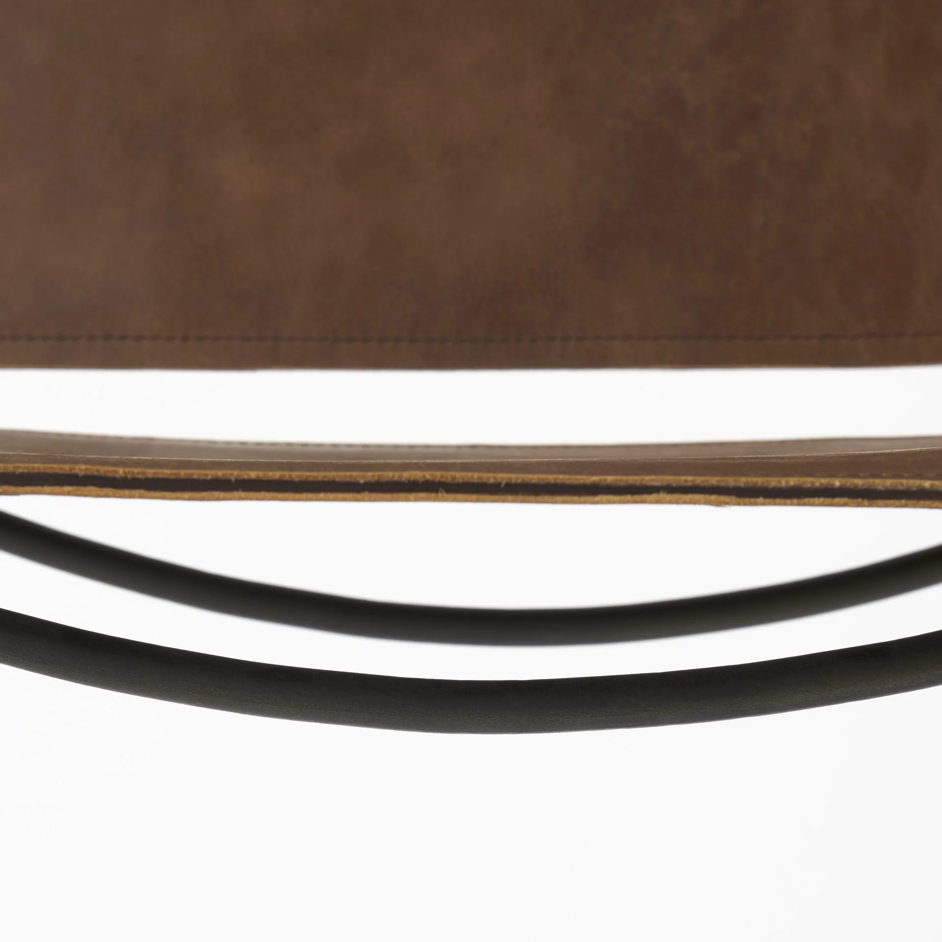 Light Brown Leather Iron Framed Counter Stool By Homeroots - Image 9